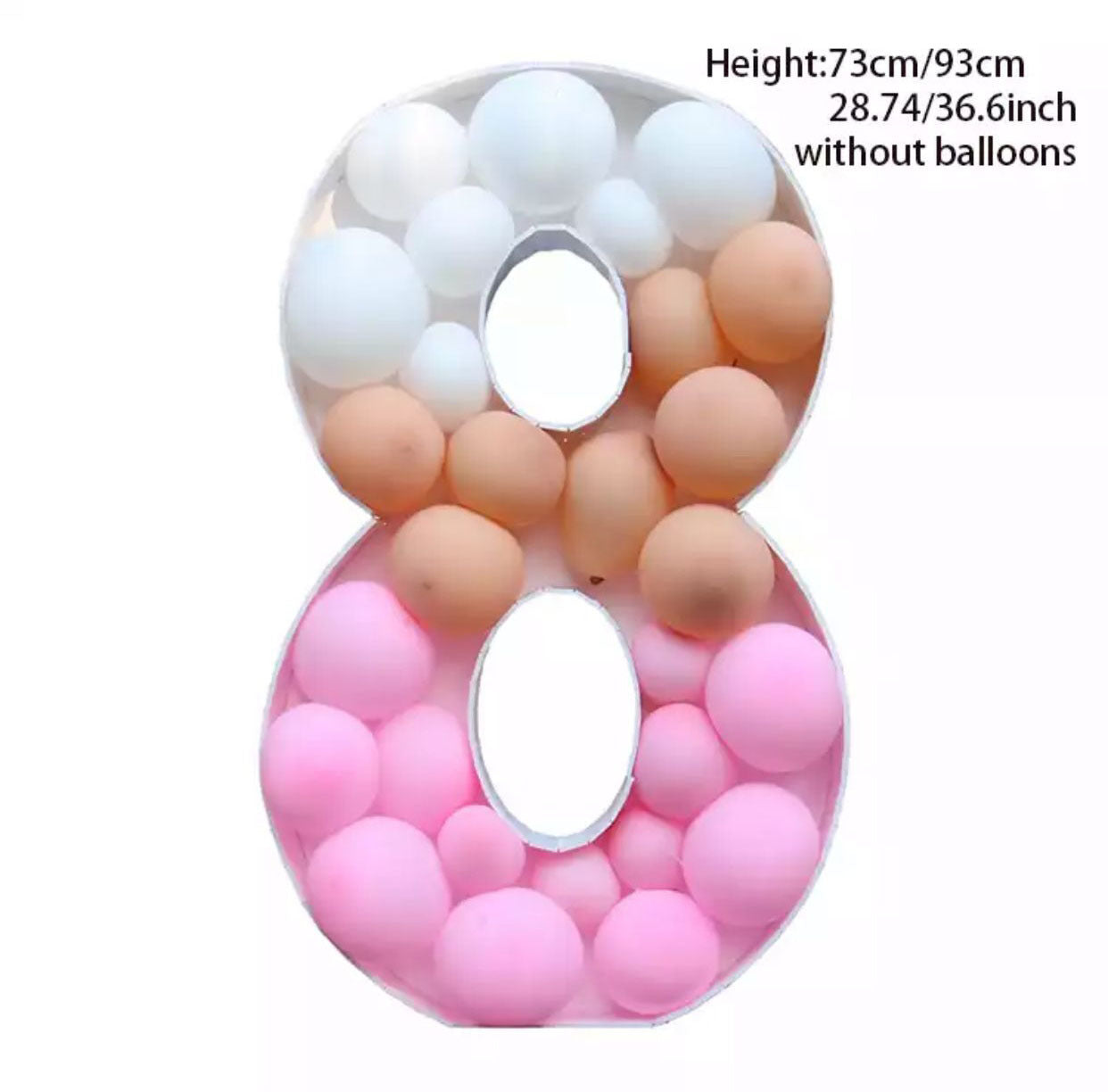 Giant Balloon Number Filling Box