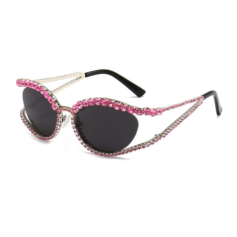 Diamond Diva Cat Eye Diamond Studded Sunglasses
