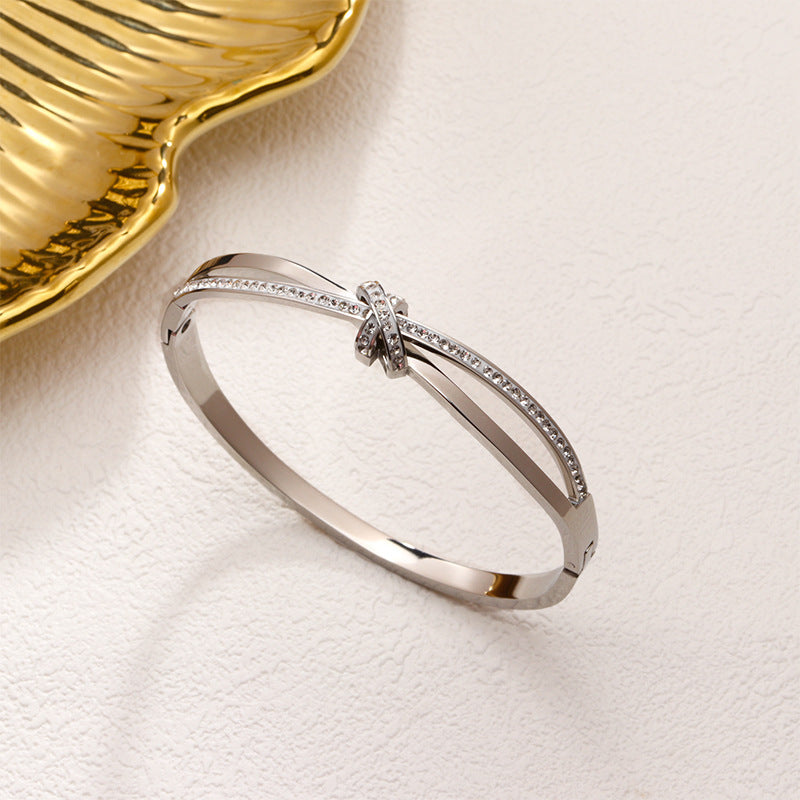 Titanium Steel Knotted Bracelet