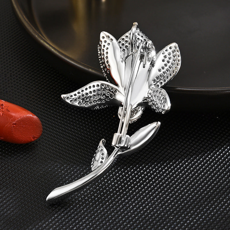 Fashion Crystal Tulip Brooch