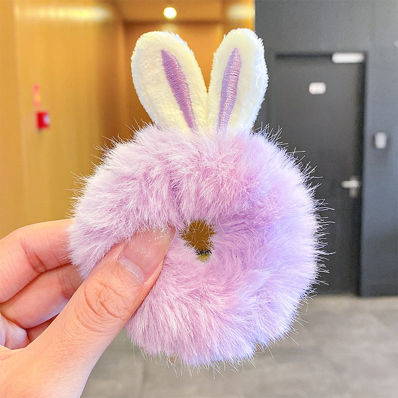 Plush Bunny Ear Hair Tie
