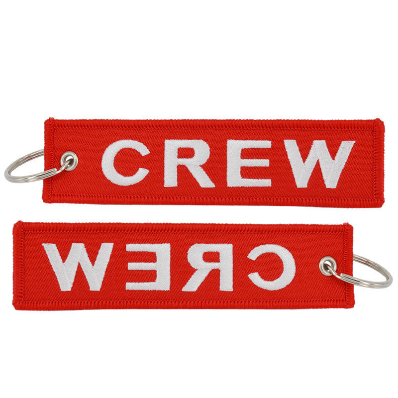Crew Embroidered Keychain