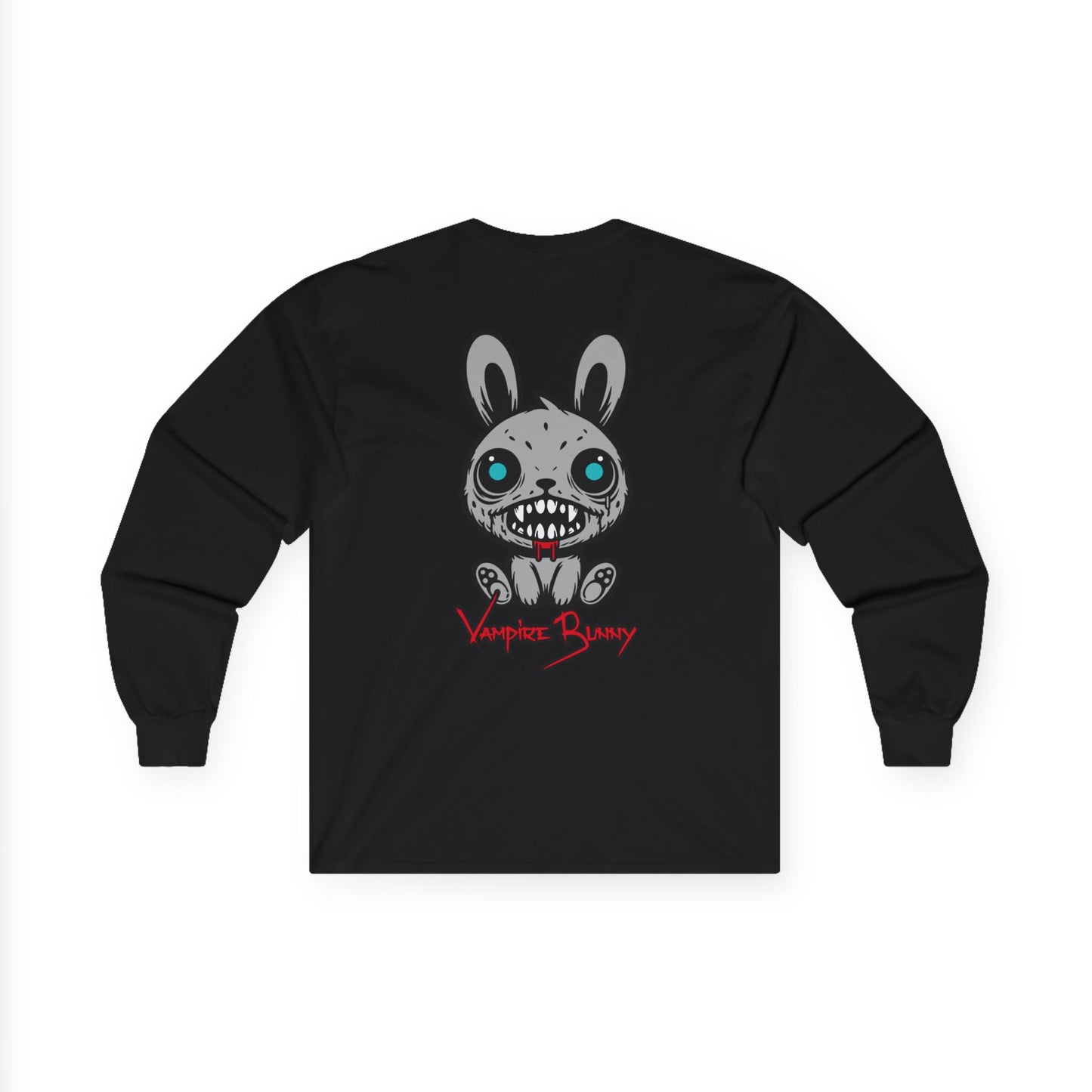 Vampire Bunny, Rad Moto Bunny, Unisex Long Sleeve Tee - Bold Graphic T-Shirt for Motorcycle Enthusiasts