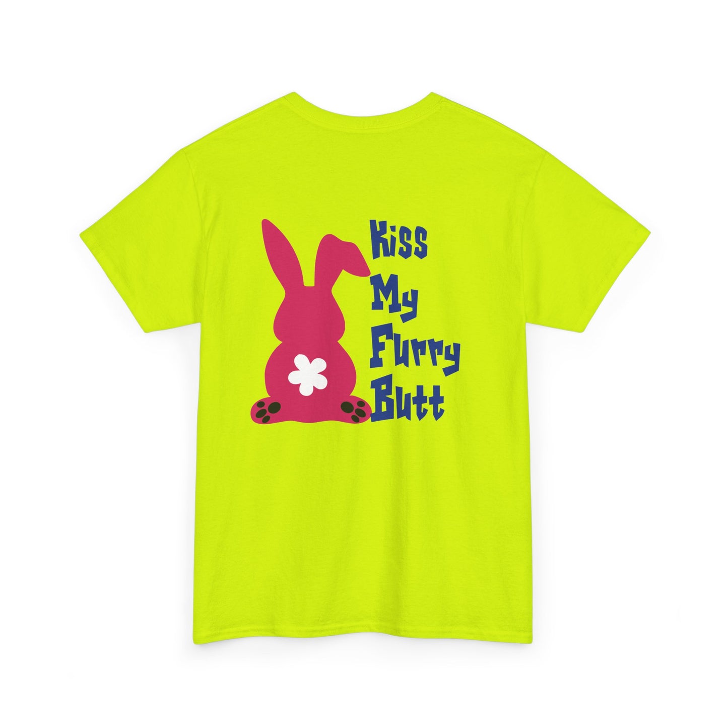 Kiss my furry Butt, Rad Moto Bunny, Heavy Cotton T-Shirt