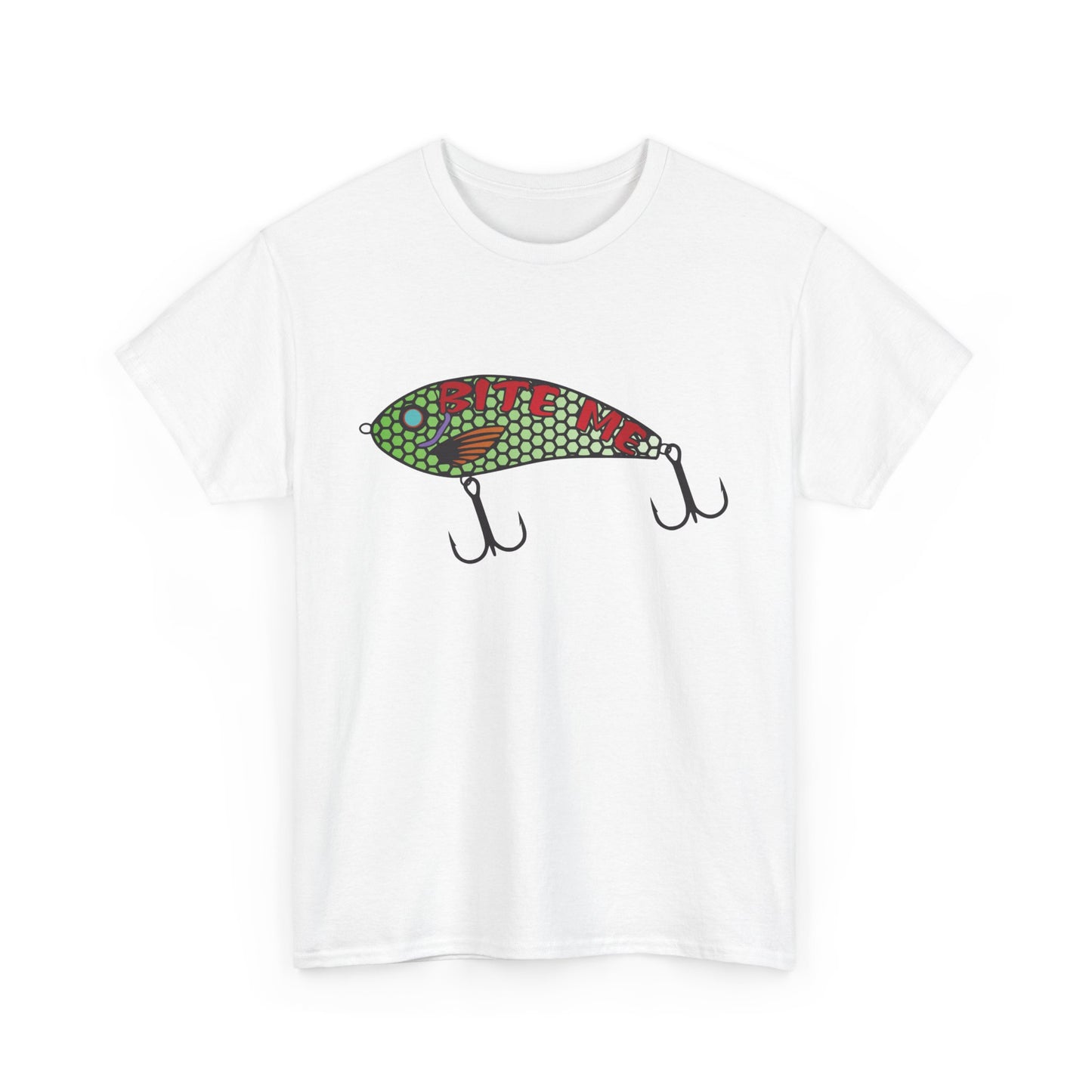 Bite Me Fish Lure. Heavy Cotton T-Shirt