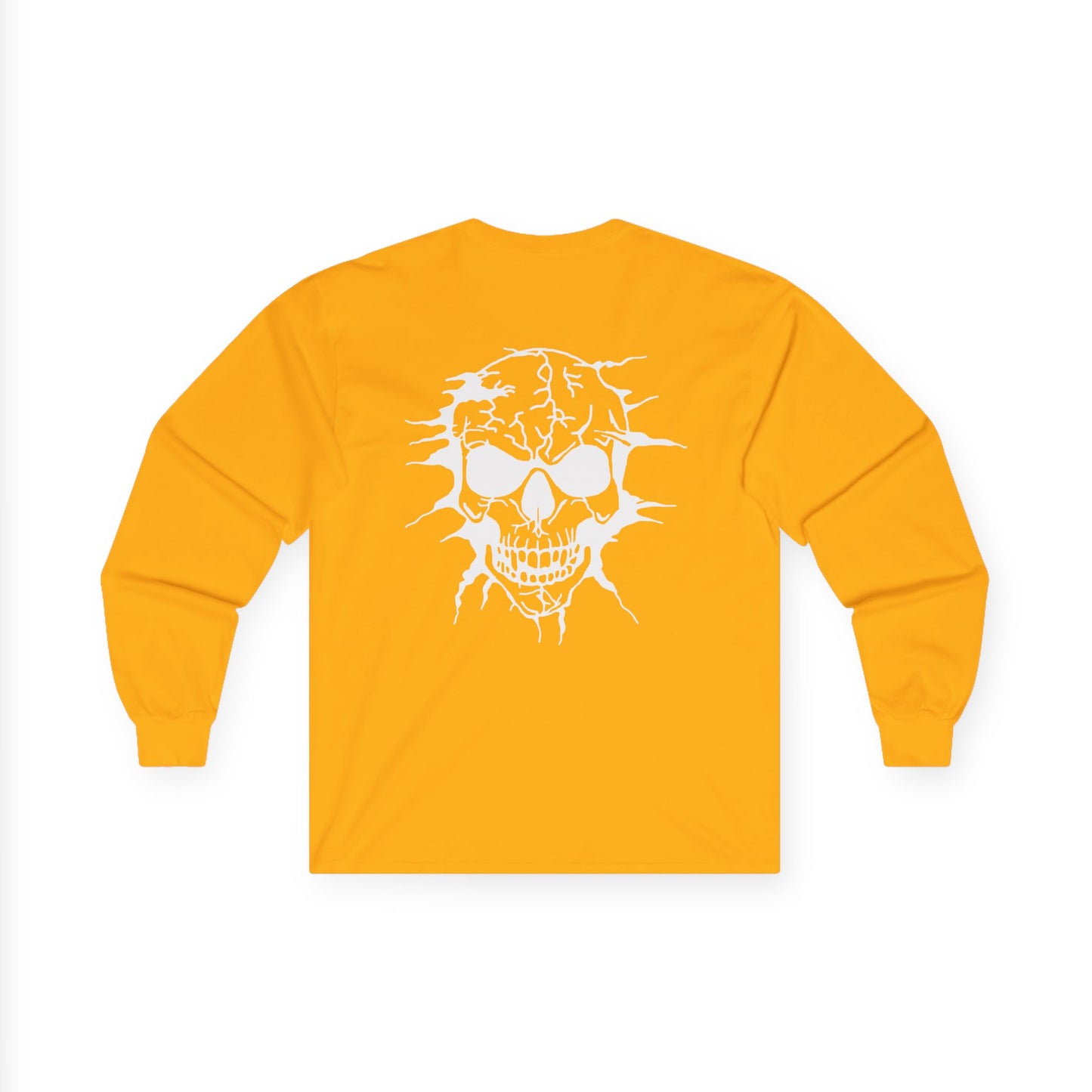 Breakout Skull, Rad Moto Bunny, Unisex Long Sleeve Tee - Bold Graphic T-Shirt for Motorcycle Enthusiasts