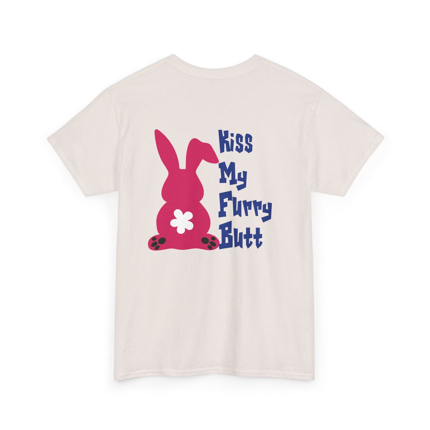 Kiss my furry Butt, Rad Moto Bunny, Heavy Cotton T-Shirt