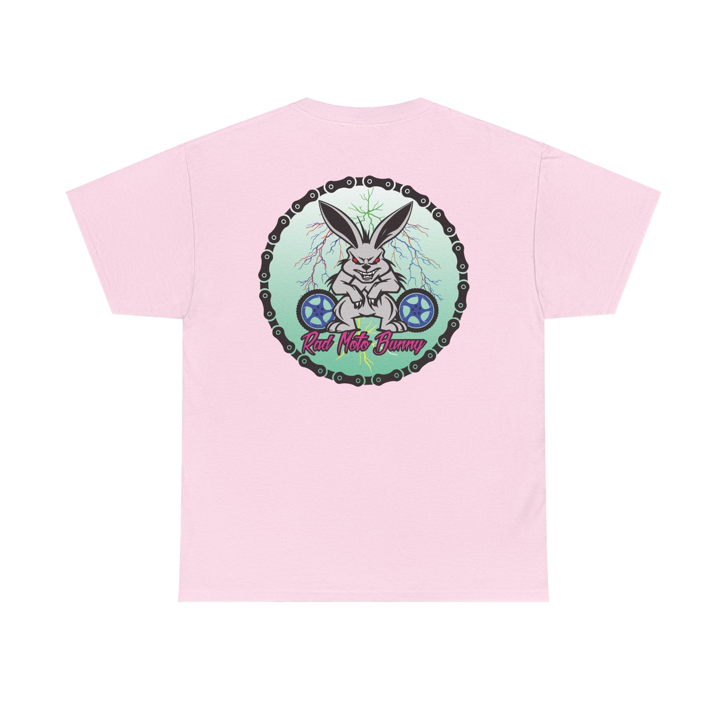 Rad Moto Bunny Lightning, Heavy Cotton T-Shirt