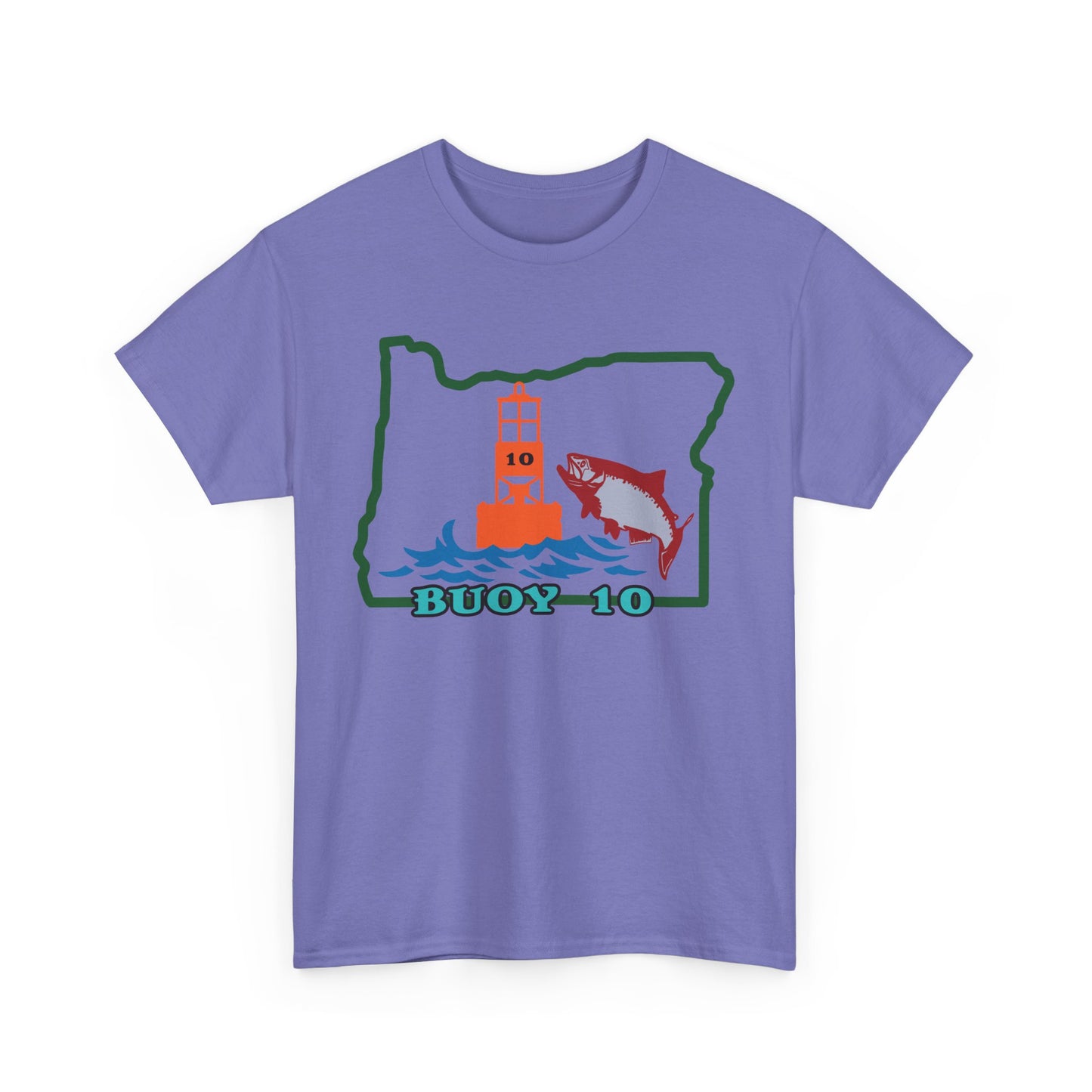 Buoy 10, Oregon. Heavy Cotton T-Shirt