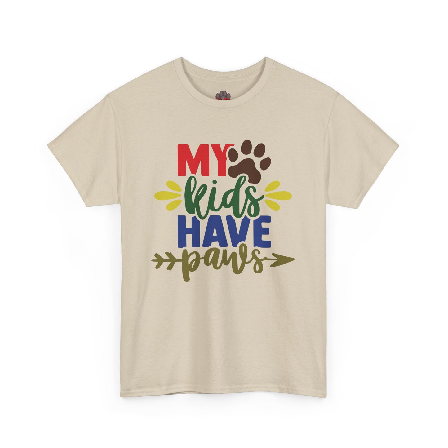 My Kids Have Paws. Heavy Cotton T-Shirt