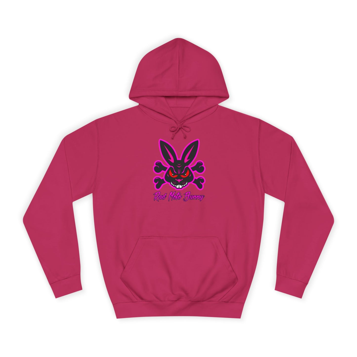 Zip Tie Certified, Rad Moto Bunny, Unisex Hoodie - Biker Style Sweatshirt for Motorcycle Enthusiasts