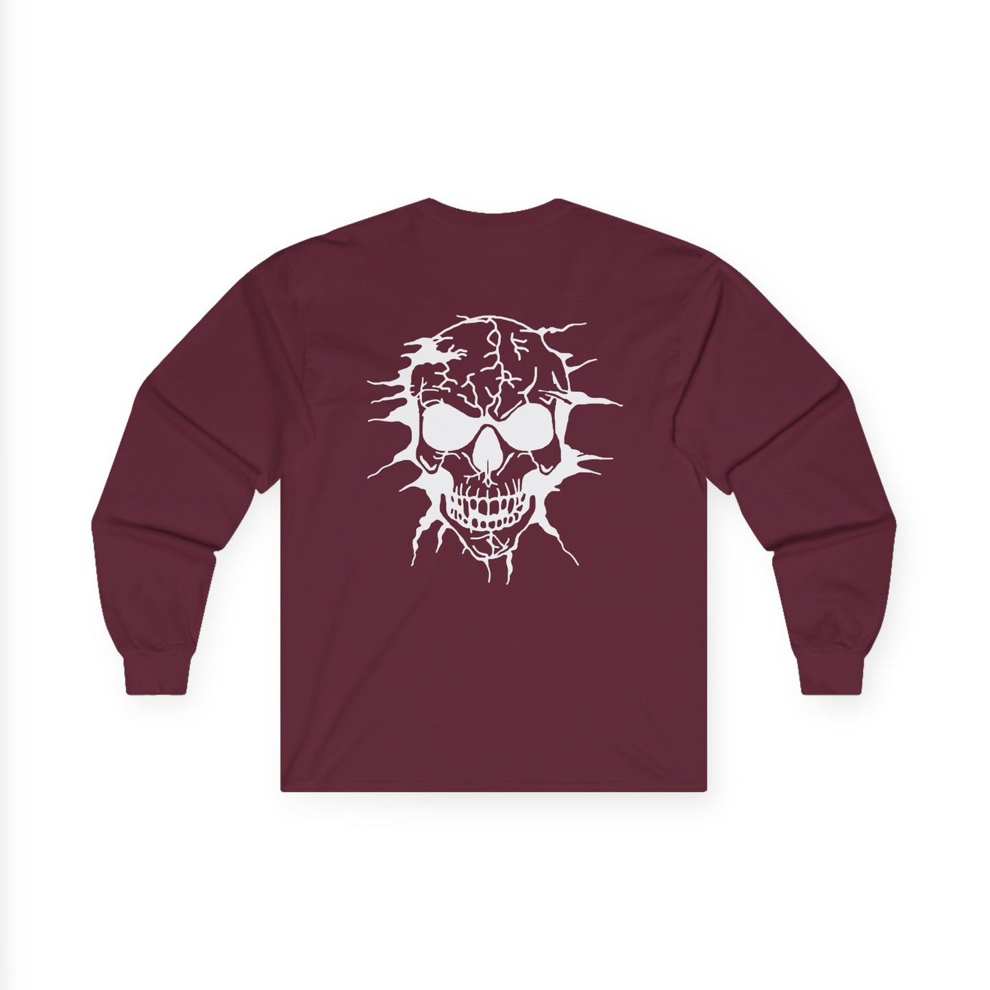 Breakout Skull, Rad Moto Bunny, Unisex Long Sleeve Tee - Bold Graphic T-Shirt for Motorcycle Enthusiasts
