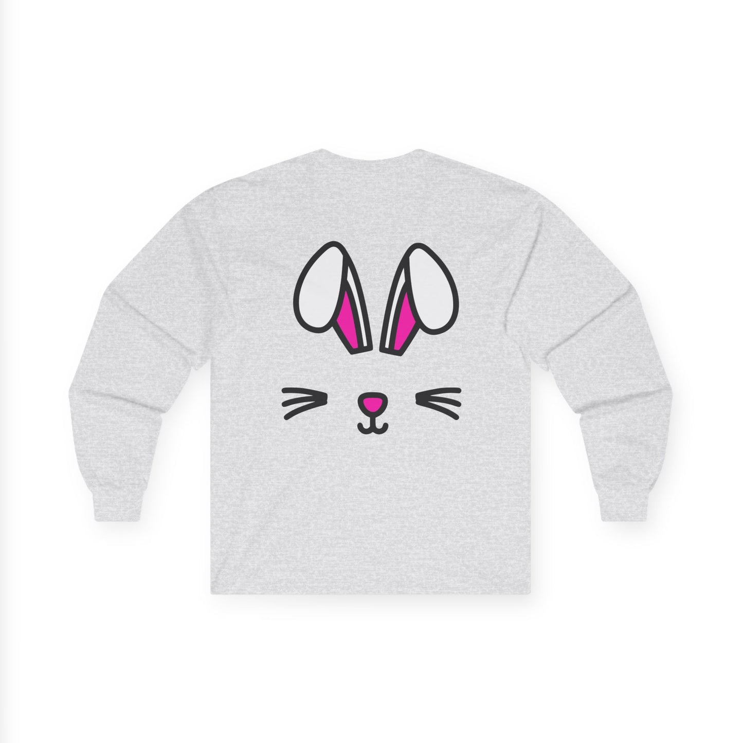 Bunny Face, Rad Moto Bunny, Unisex Long Sleeve Tee - Bold Graphic T-Shirt for Motorcycle Enthusiasts