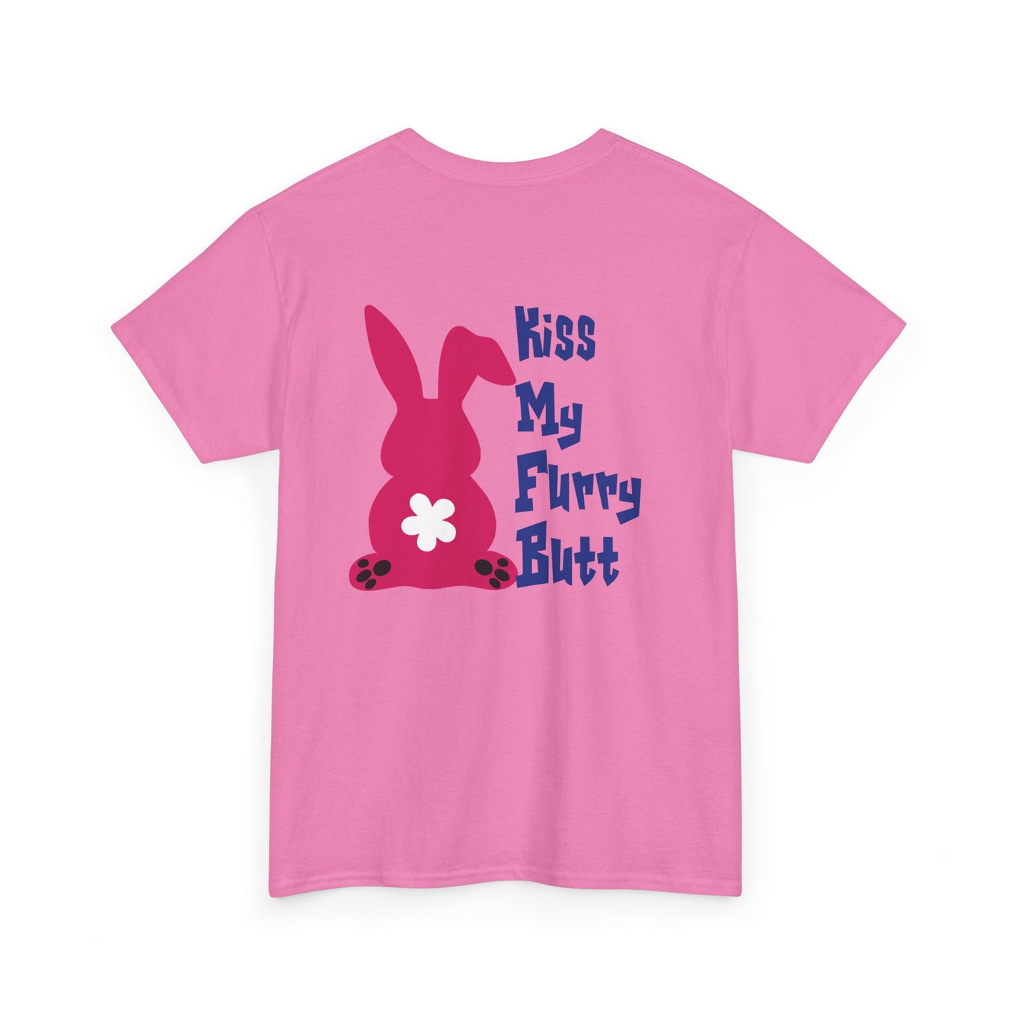 Kiss my furry Butt, Rad Moto Bunny, Heavy Cotton T-Shirt