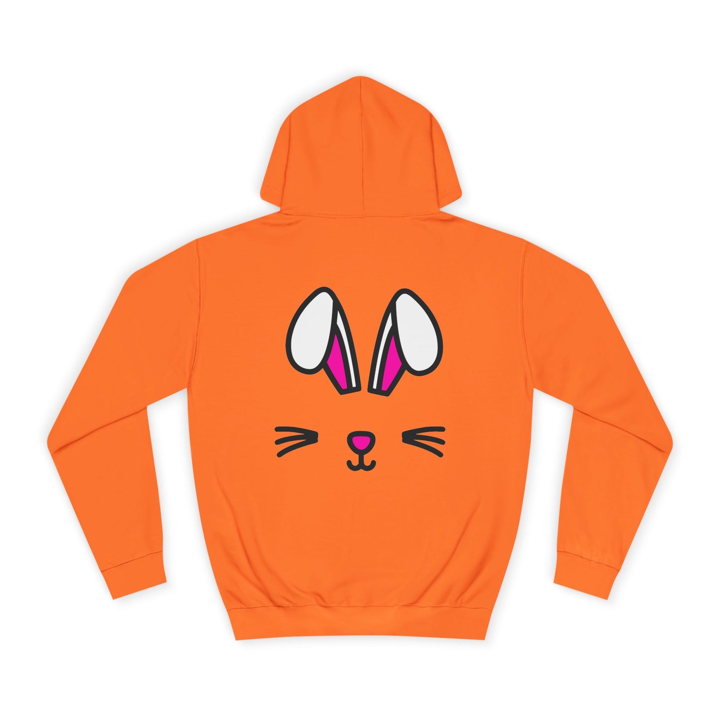 Bunny Face, Rad Moto Bunny, Unisex Hoodie - Biker Style Sweatshirt for Motorcycle Enthusiasts
