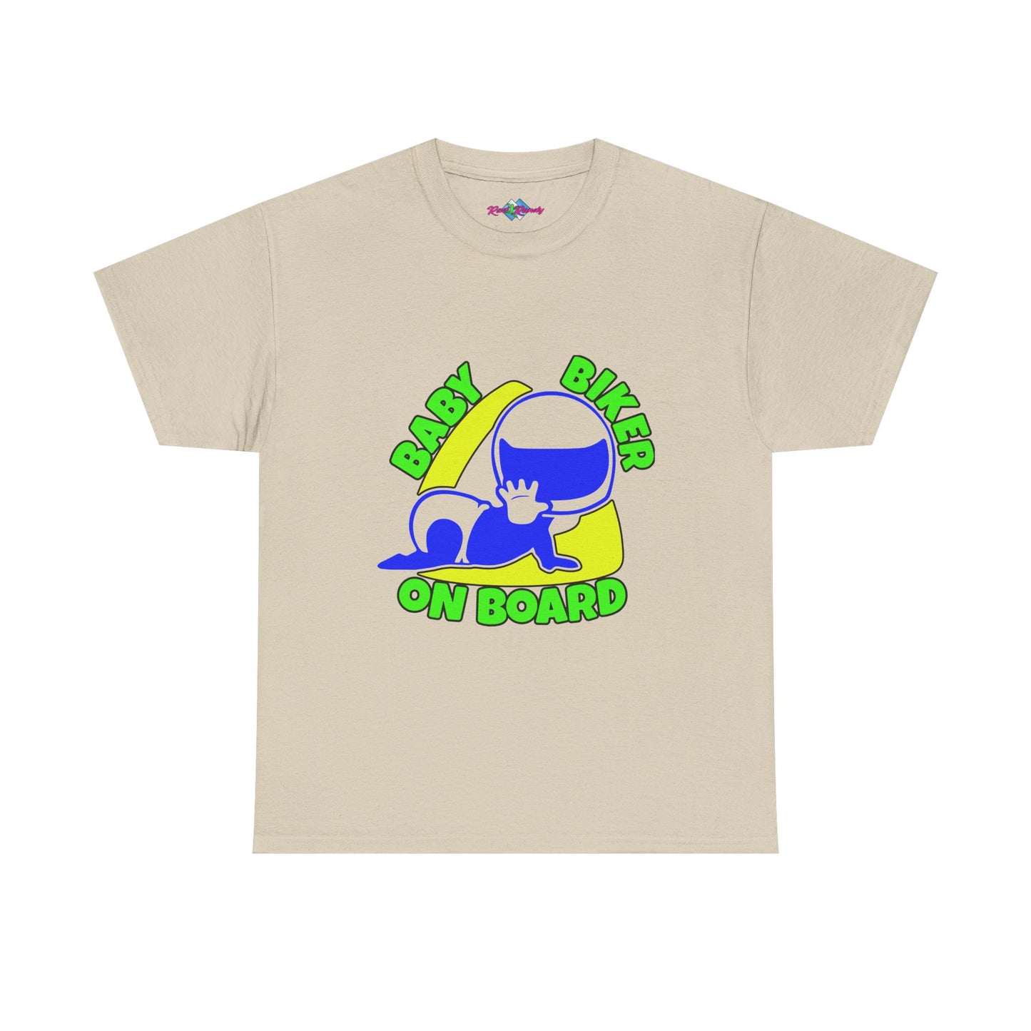 Baby Biker on Board. Boy. Heavy Cotton T-Shirt