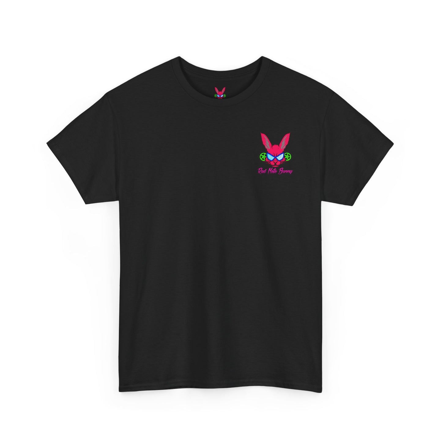 Comedian Moto Bunny, Rad Moto Bunny, Heavy Cotton T-Shirt