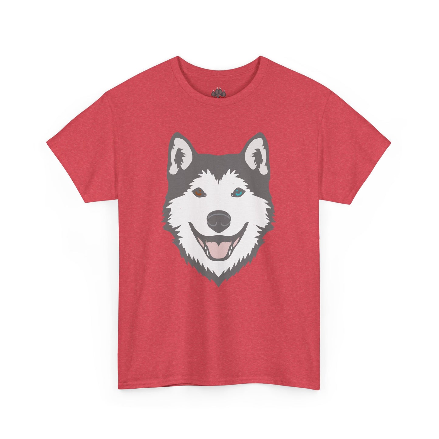 Bi Eyed Husky. Heavy Cotton T-Shirt