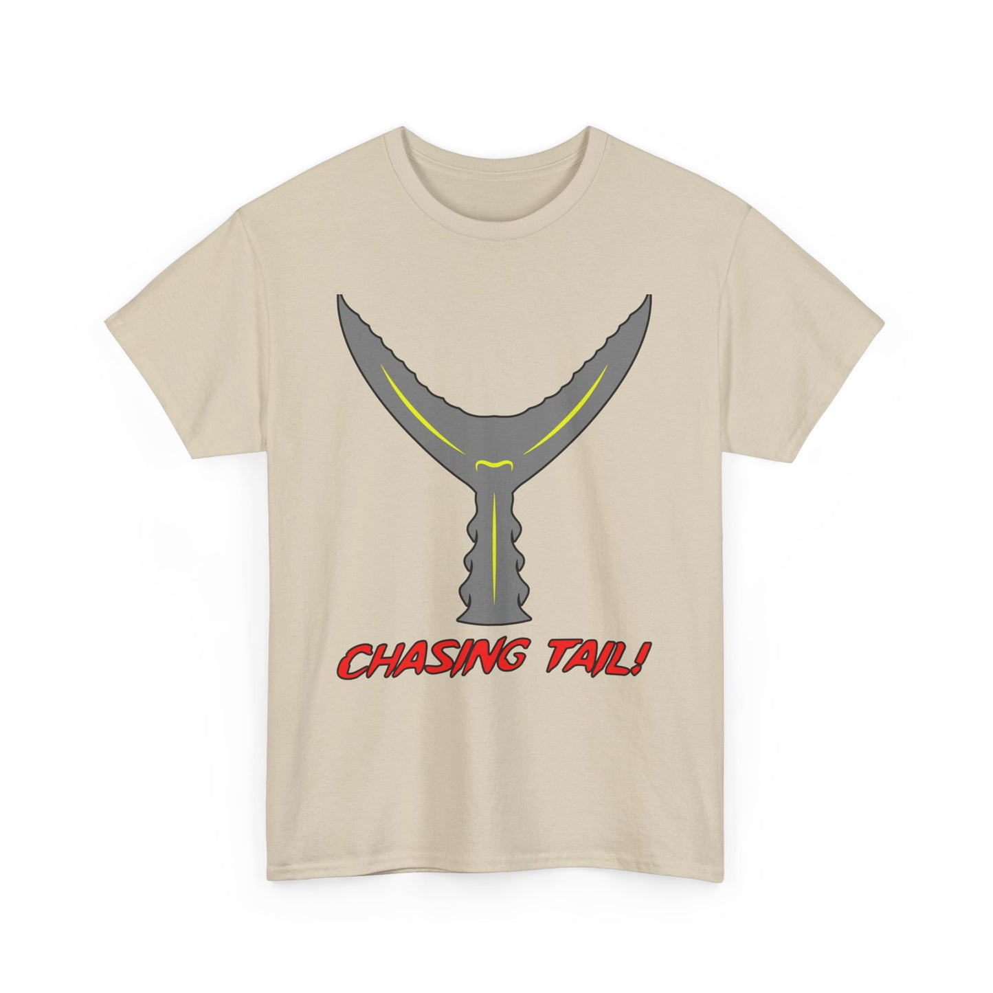 Chasing Tail. Heavy Cotton T-Shirt