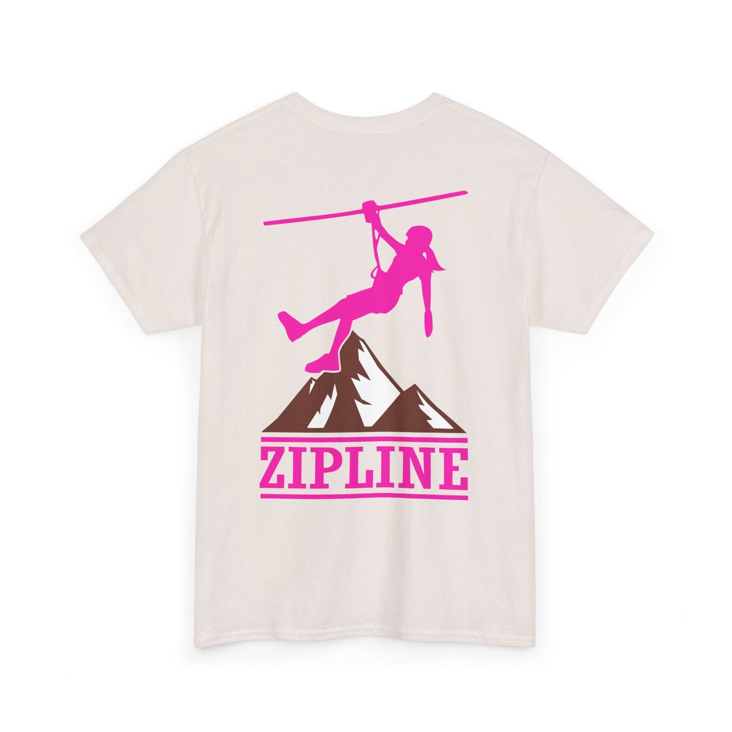 Zipline Girl. Heavy Cotton T-Shirt