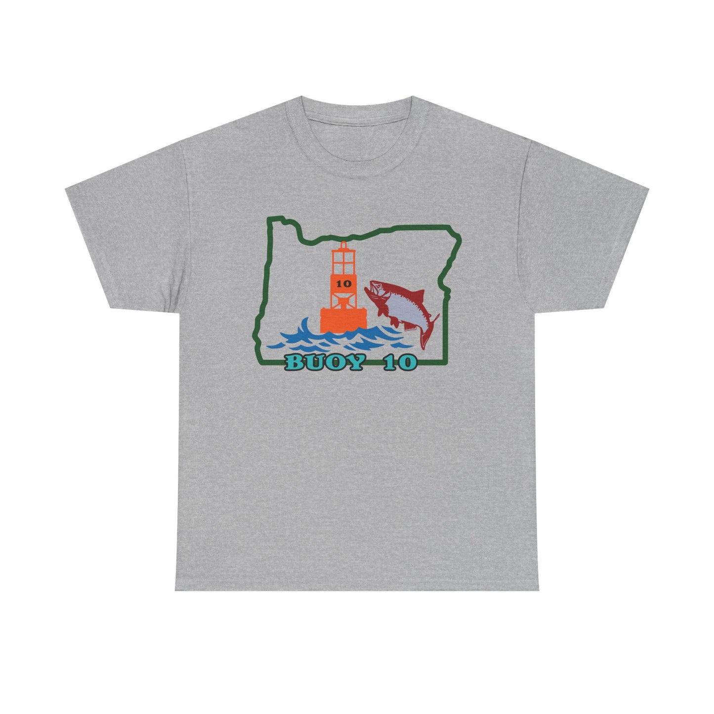 Buoy 10, Oregon. Heavy Cotton T-Shirt