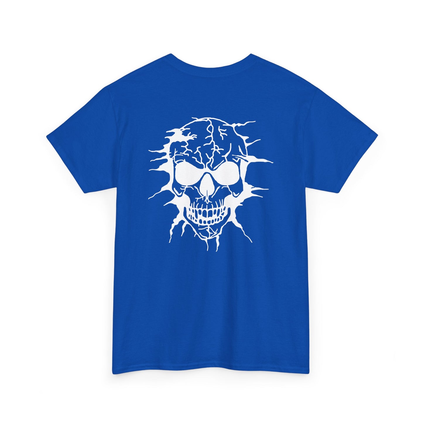 Breakout Skull, Rad Moto Bunny, Heavy Cotton T-Shirt