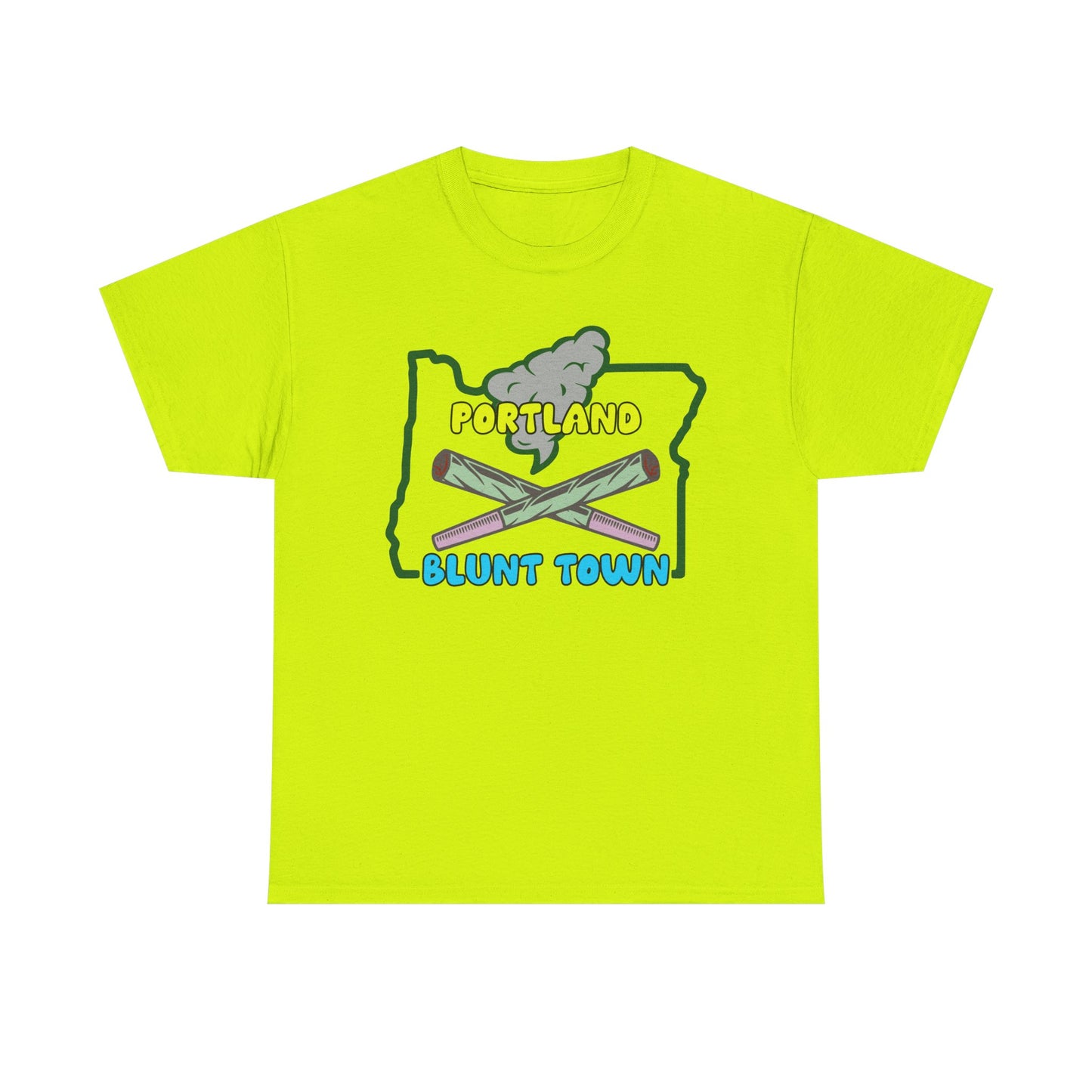 Portland Oregon, Blunt Town. Heavy Cotton T-Shirt