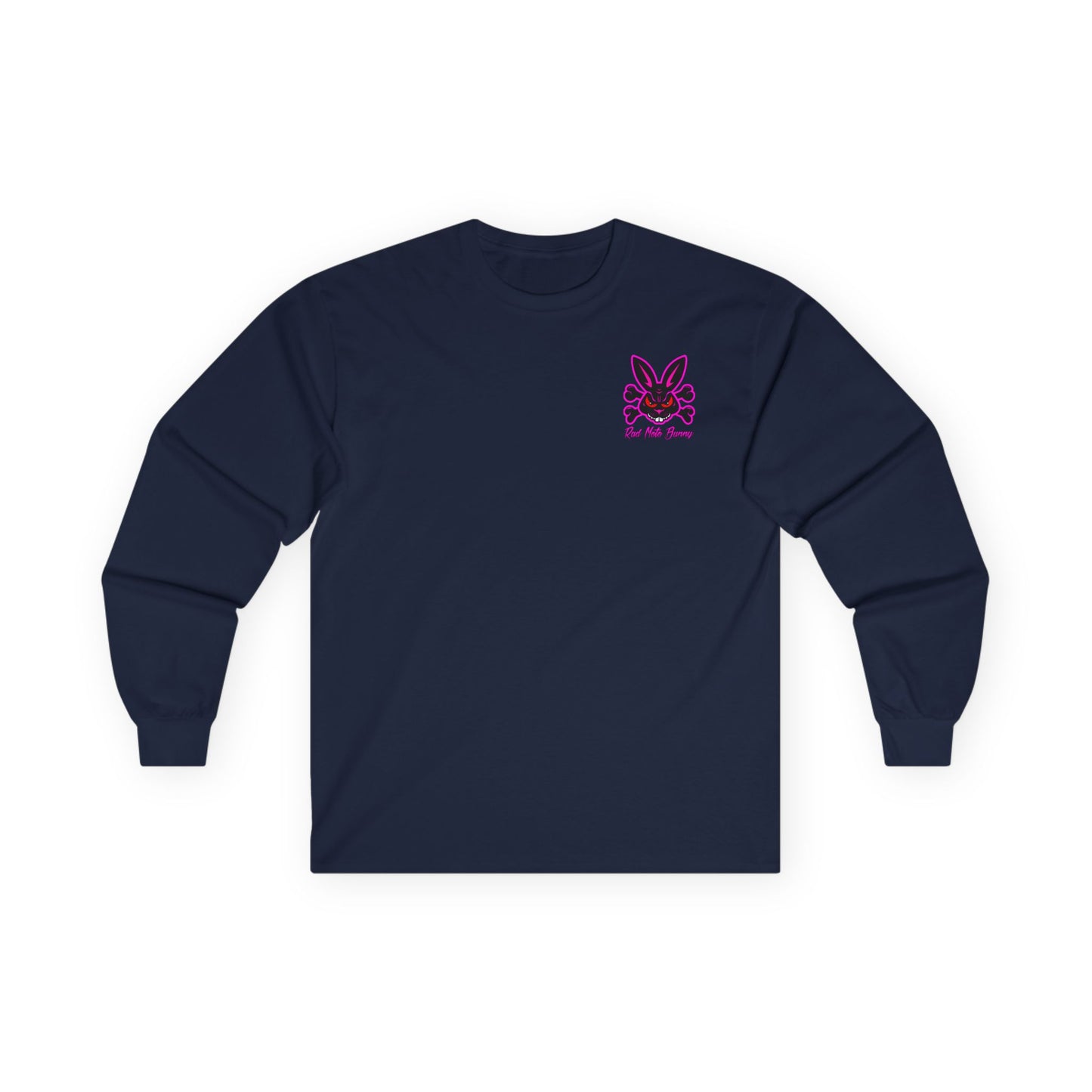Kung Fu Bunny, Rad Moto Bunny, Unisex Long Sleeve Tee - Bold Graphic T-Shirt for Motorcycle Enthusiasts