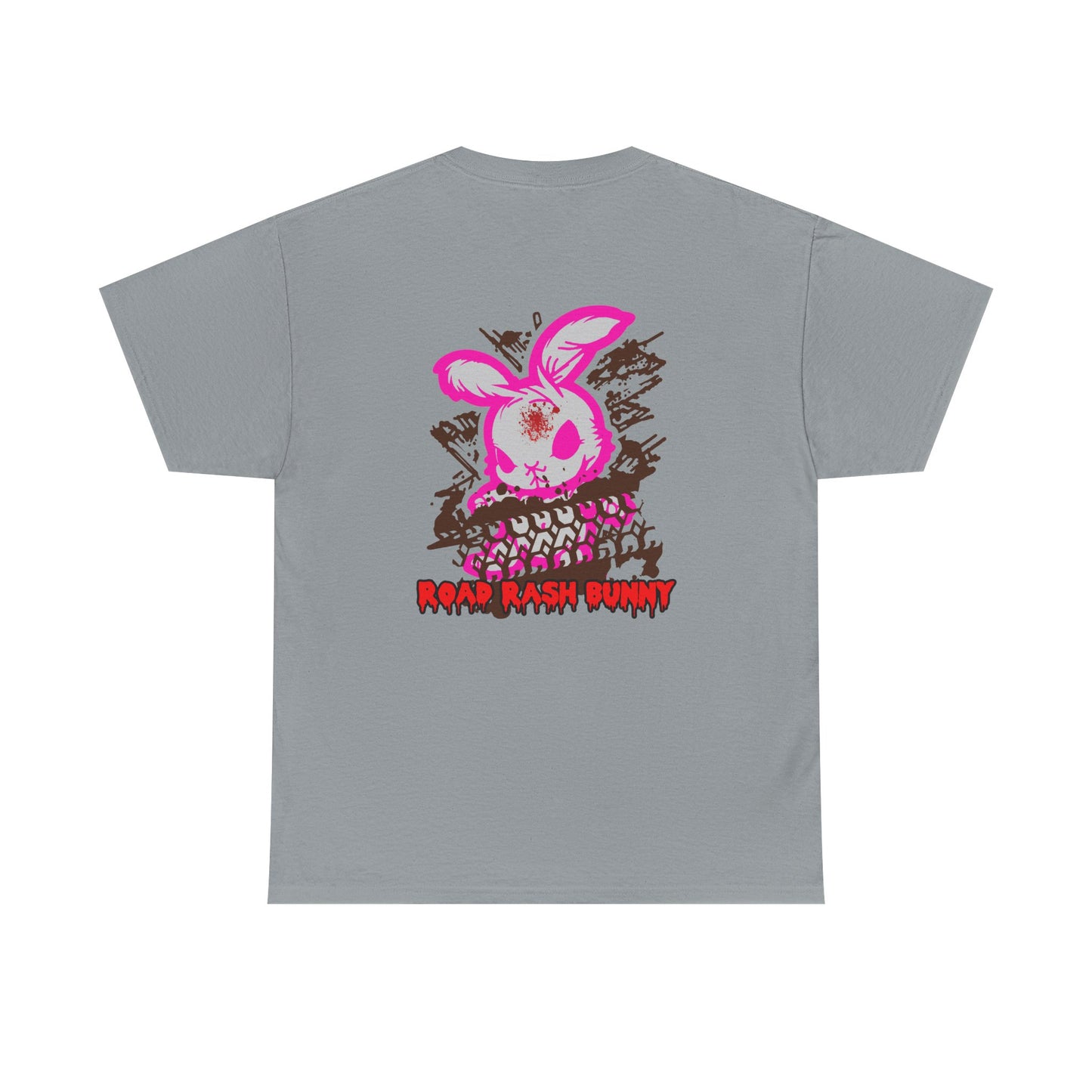 Road Rash Bunny, Rad Moto Bunny, Heavy Cotton T-Shirt