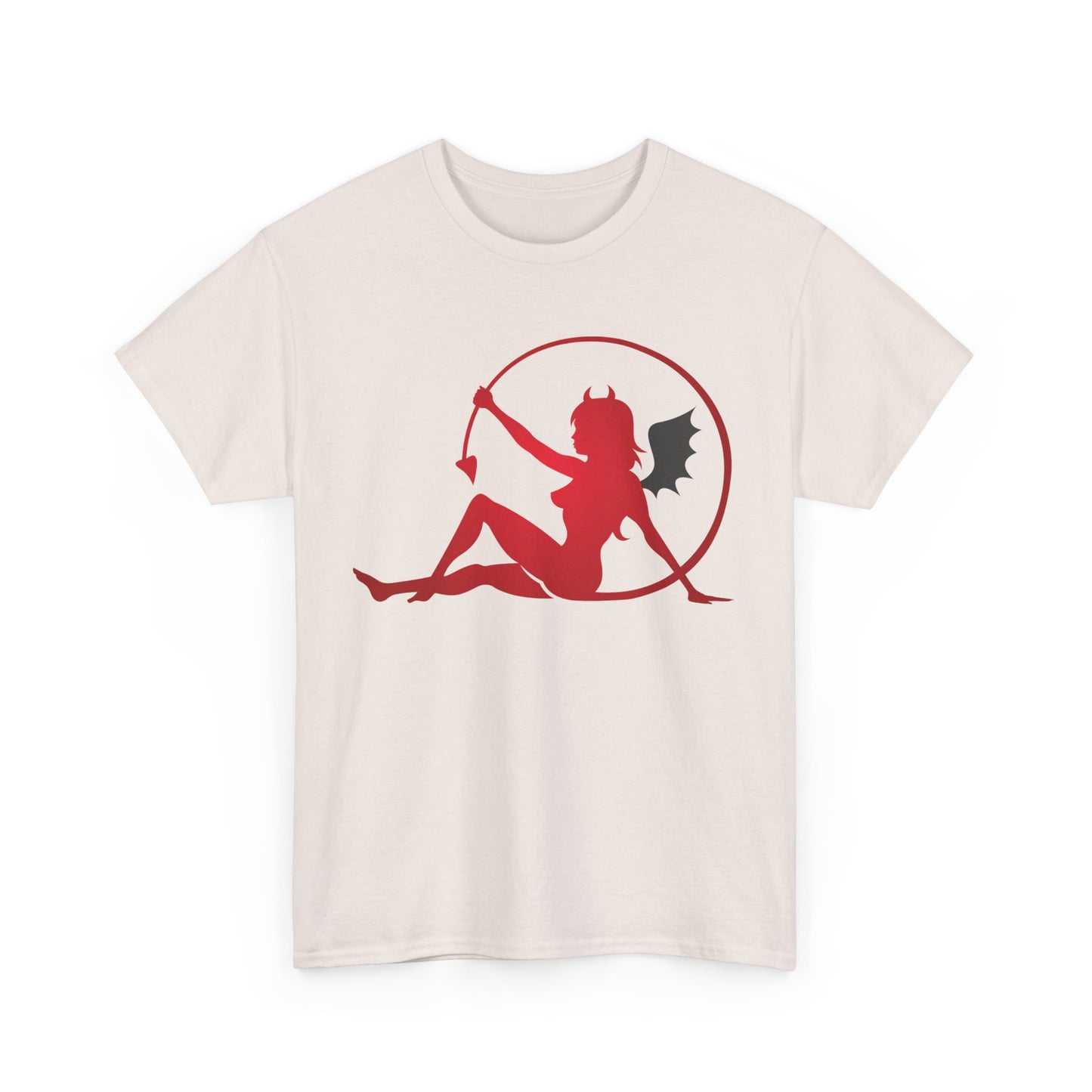 Bat winged Devil Girl. Heavy Cotton T-Shirt