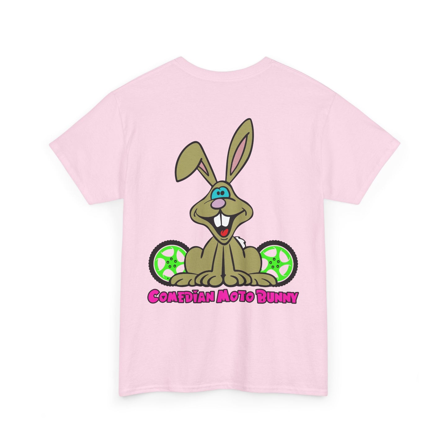 Comedian Moto Bunny, Rad Moto Bunny, Heavy Cotton T-Shirt