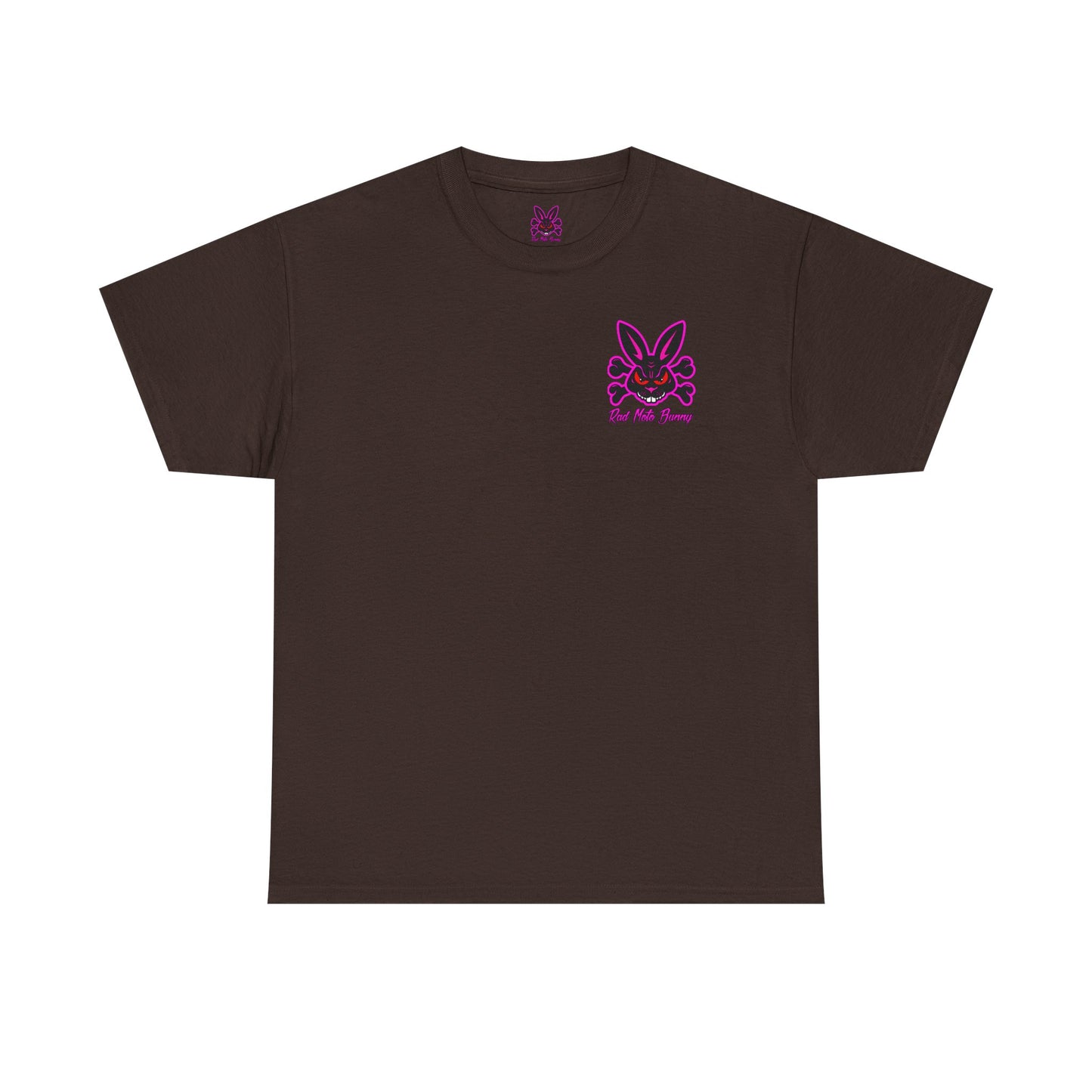 Breakout Skull, Rad Moto Bunny, Heavy Cotton T-Shirt