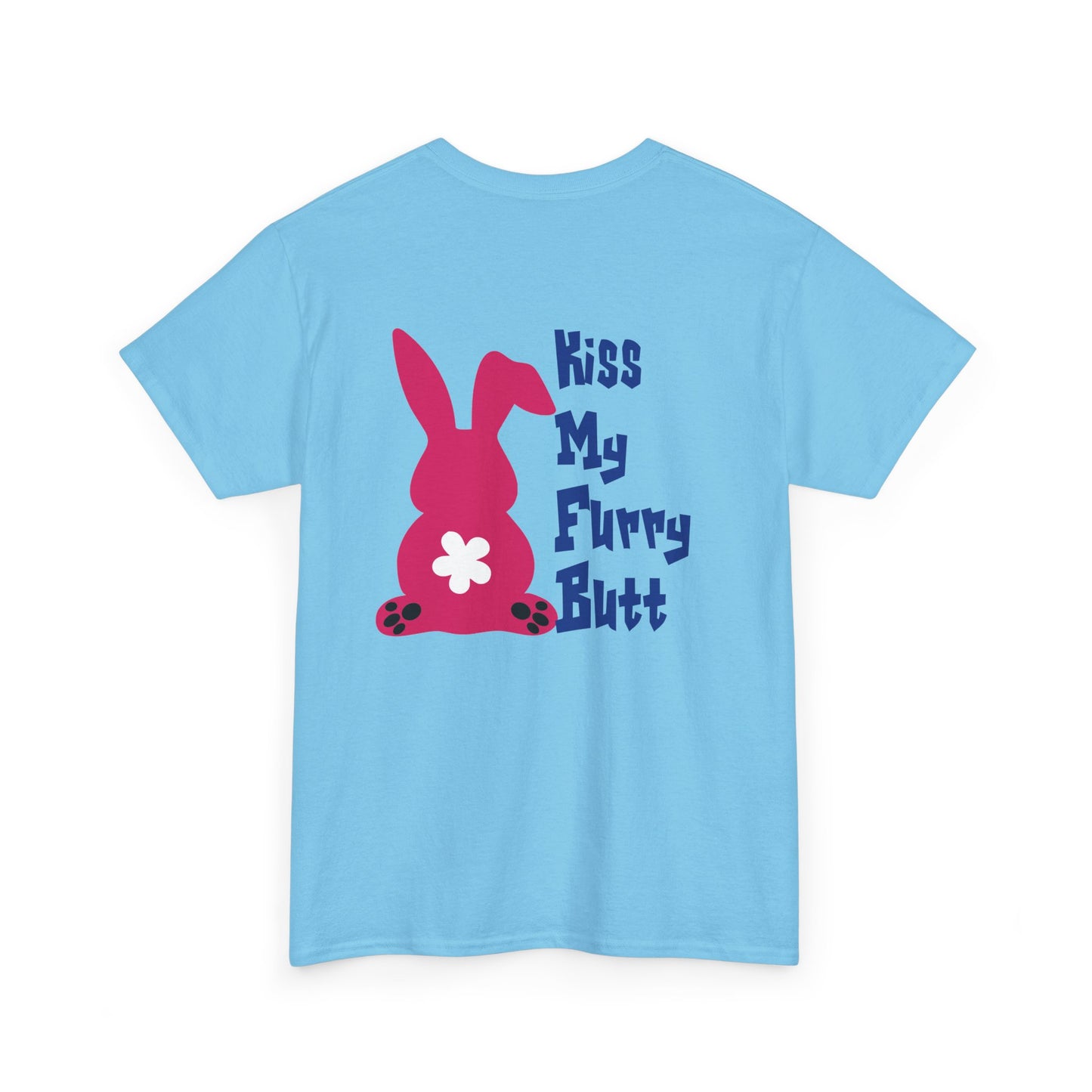 Kiss my furry Butt, Rad Moto Bunny, Heavy Cotton T-Shirt