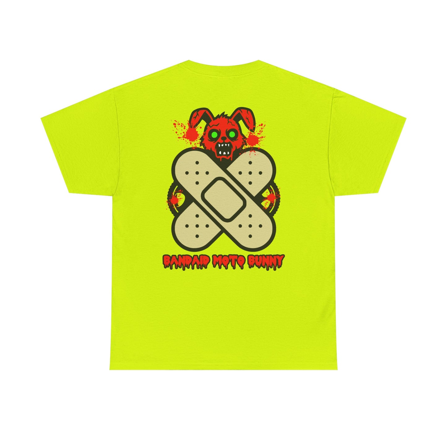 Bandaid Moto Bunny, Rad Moto Bunny, Heavy Cotton T-Shirt
