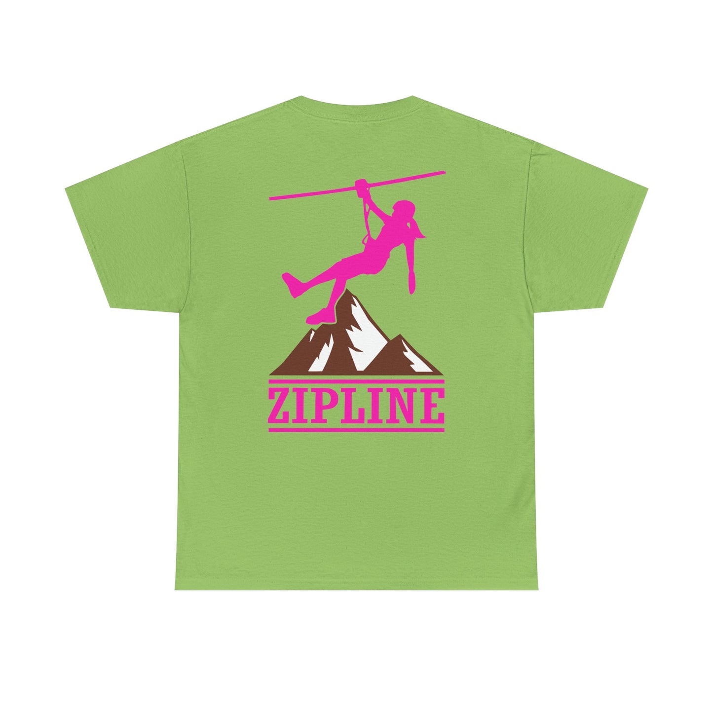 Zipline Girl. Heavy Cotton T-Shirt