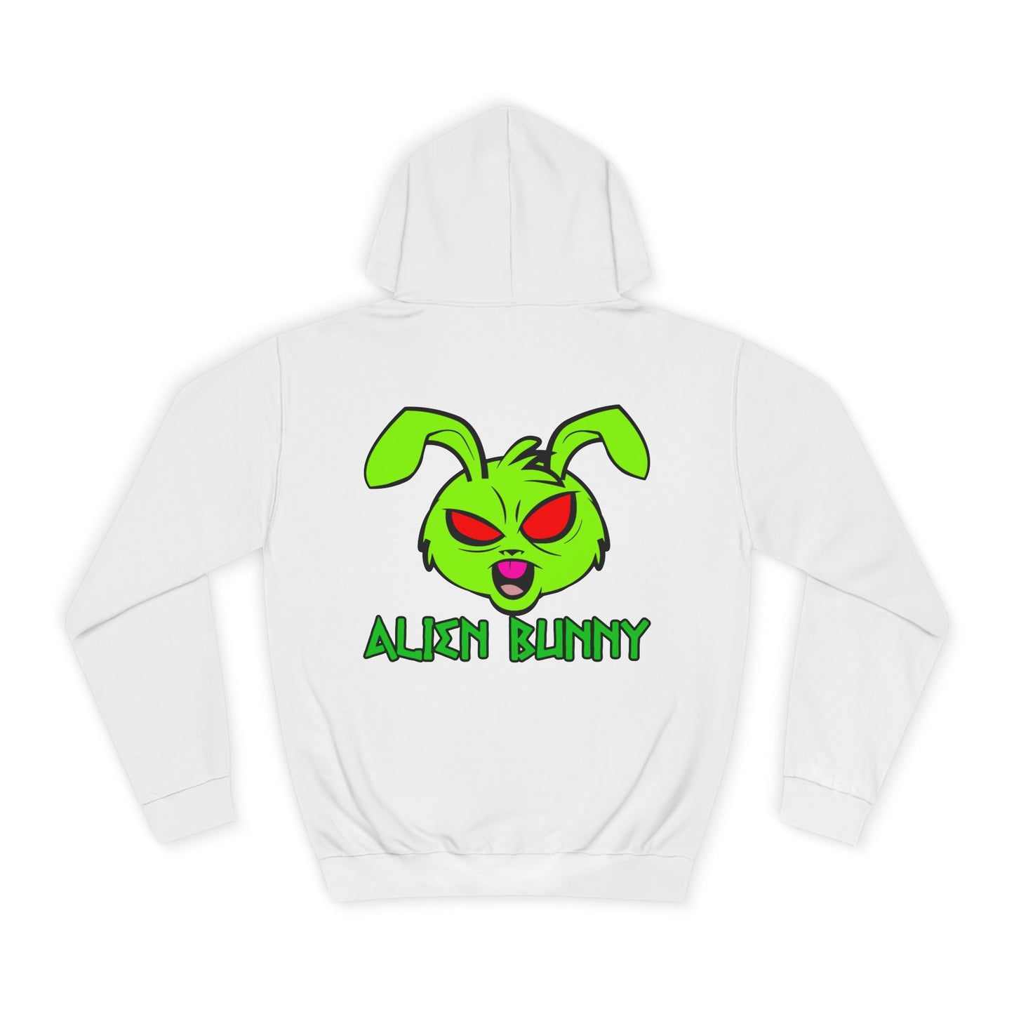 Alien Bunny, Rad Moto Bunny, Unisex Hoodie - Biker Style Sweatshirt for Motorcycle Enthusiasts