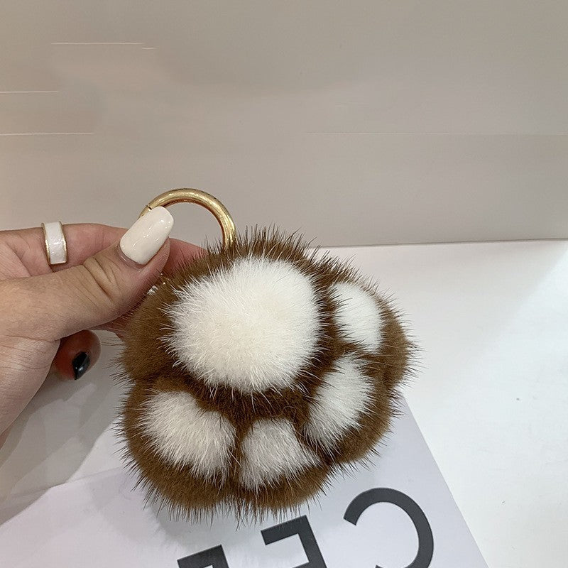Furry Paw Keychain