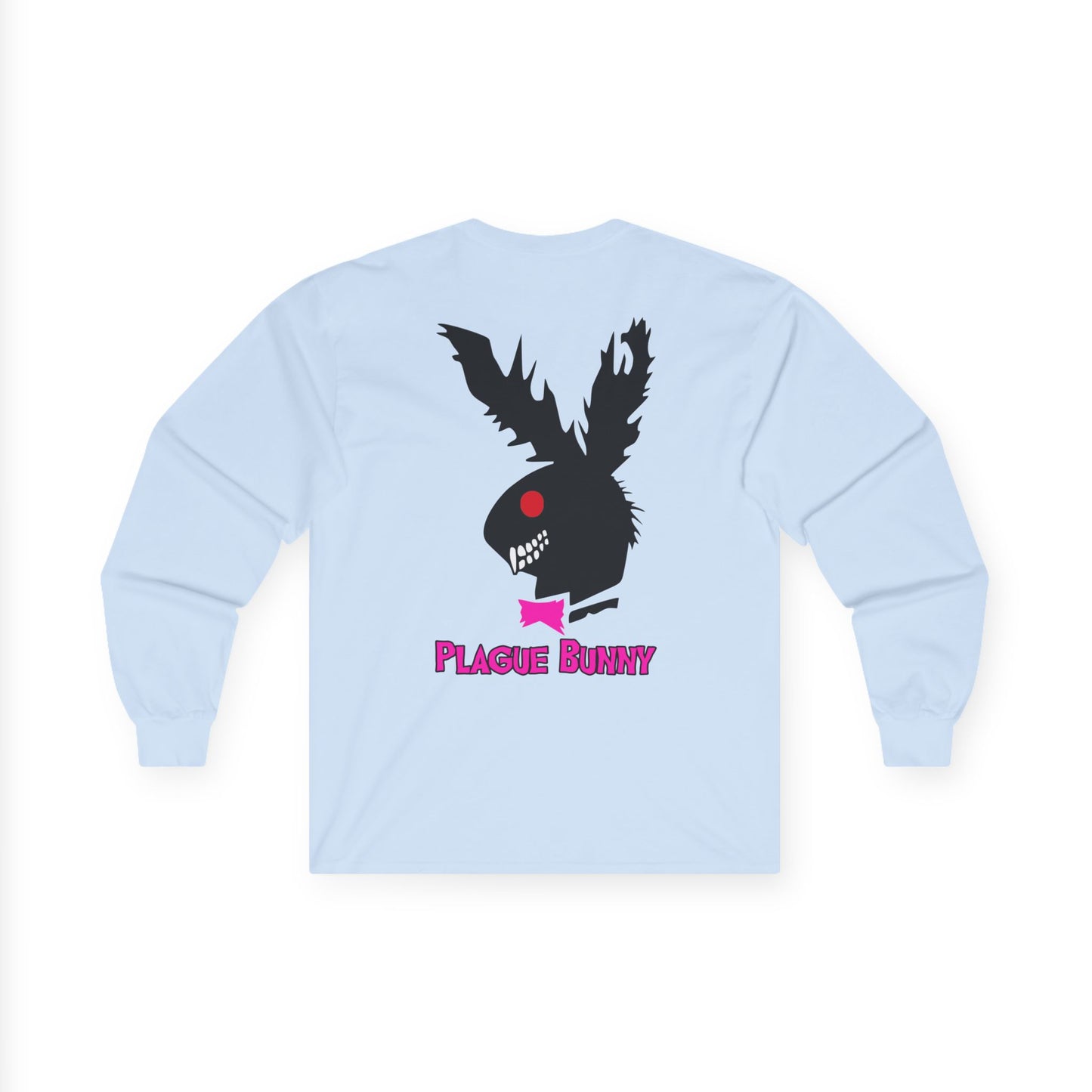 Plague Bunny, Rad Moto Bunny, Unisex Long Sleeve Tee - Bold Graphic T-Shirt for Motorcycle Enthusiasts