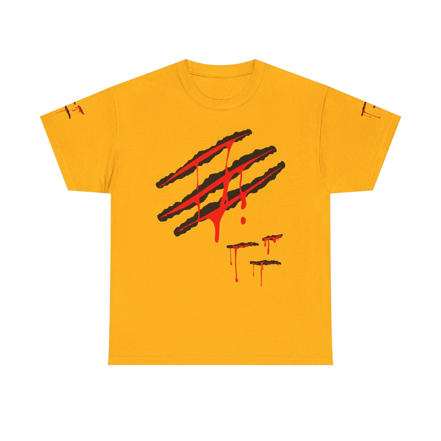 Bloody Scratches. Heavy Cotton T-Shirt