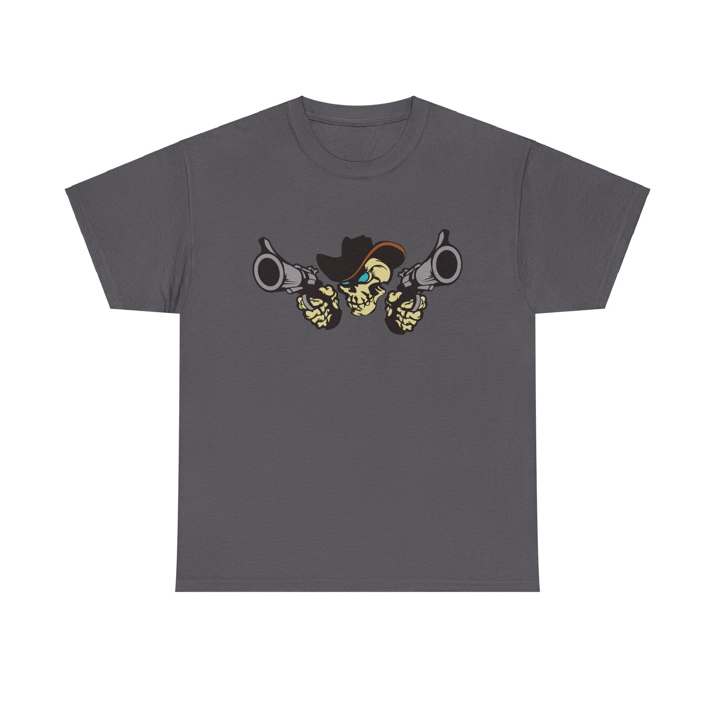 Cowboy Skull. Heavy Cotton T-Shirt