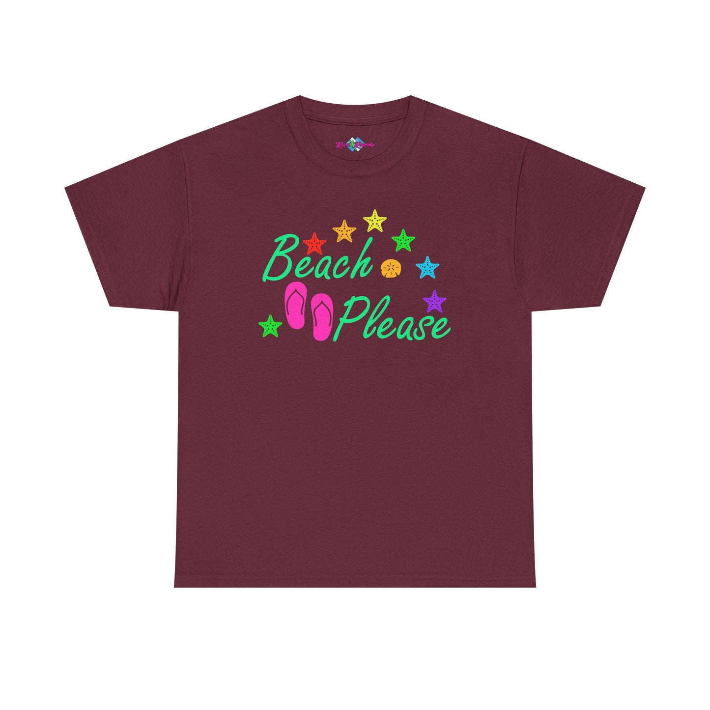 Beach Please. Heavy Cotton T-Shirt