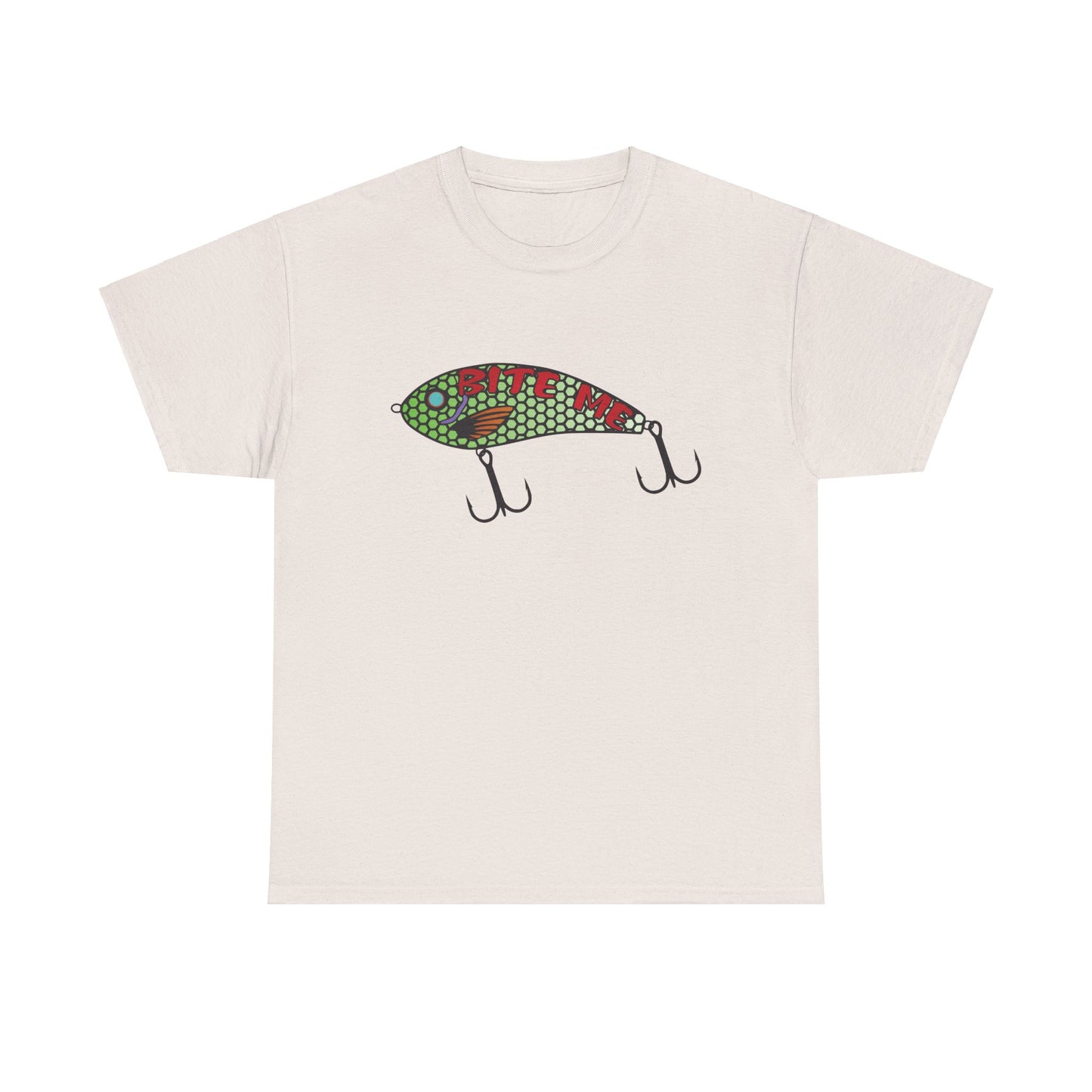 Bite Me Fish Lure. Heavy Cotton T-Shirt