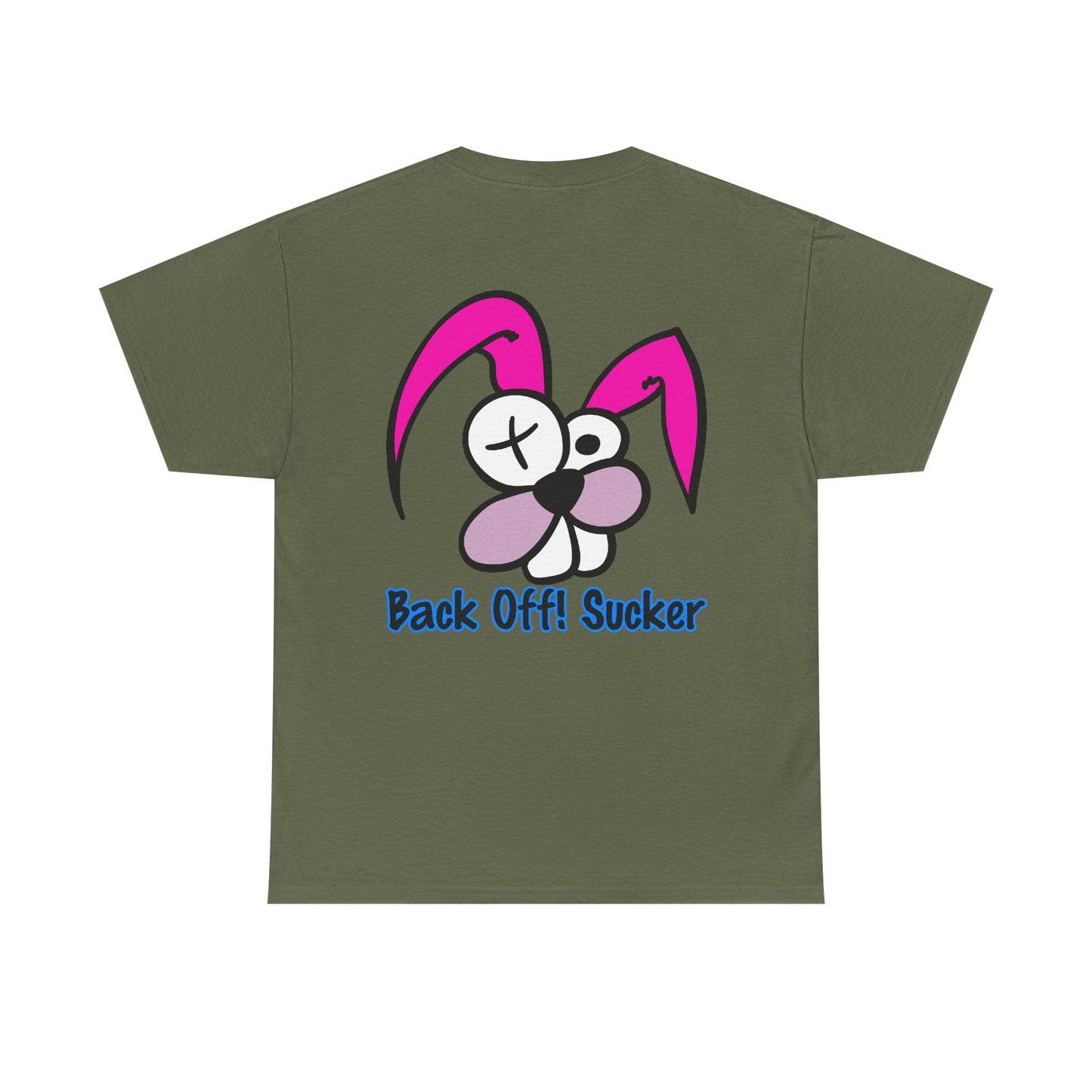 Back Off Sucker Bunny, Rad Moto Bunny, Heavy Cotton T-Shirt