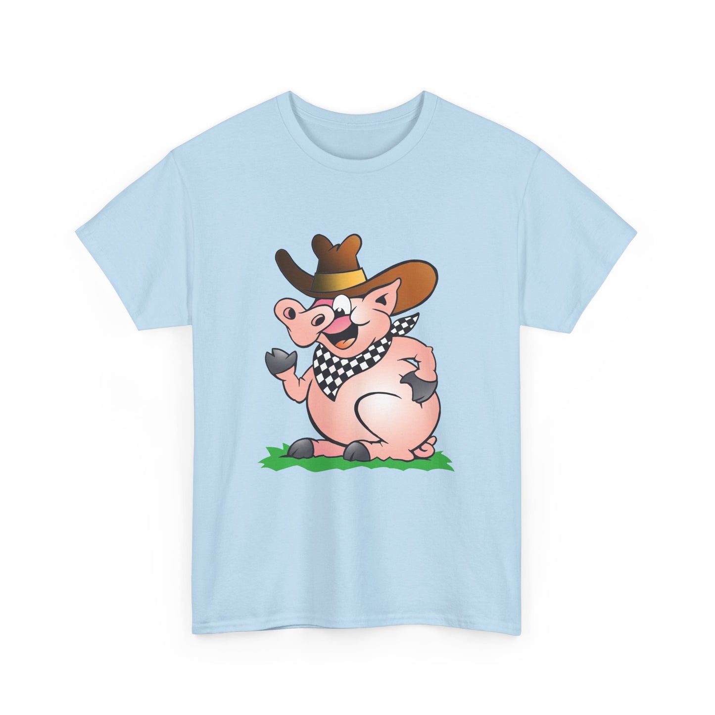 BBQ Pig. Heavy Cotton T-Shirt