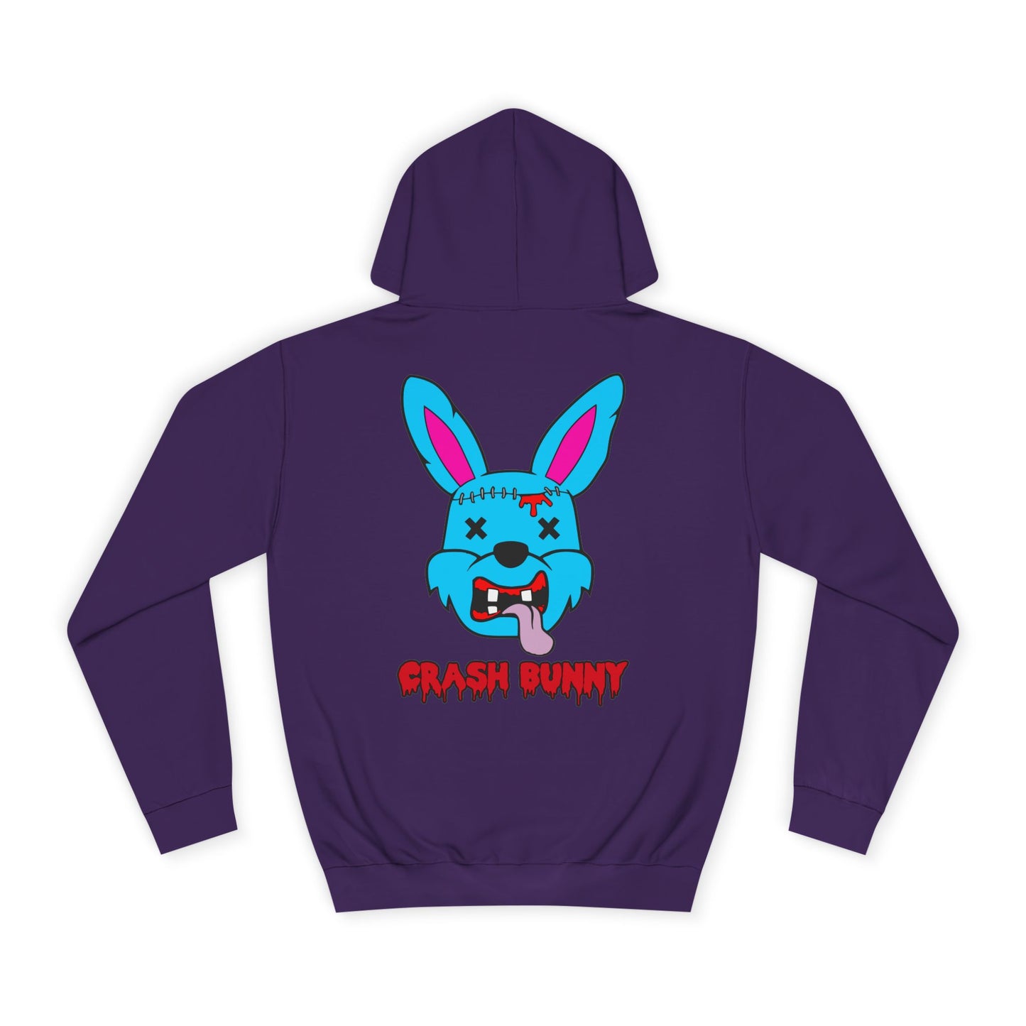 Crash Bunny, Rad Moto Bunny, Unisex Hoodie - Biker Style Sweatshirt for Motorcycle Enthusiasts