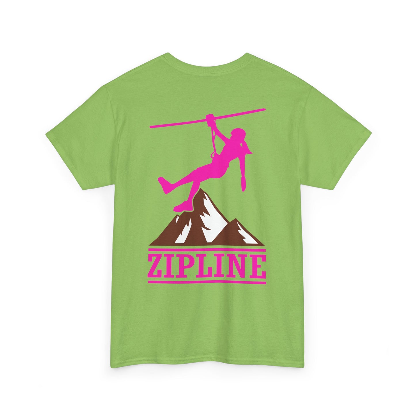 Zipline Girl. Heavy Cotton T-Shirt