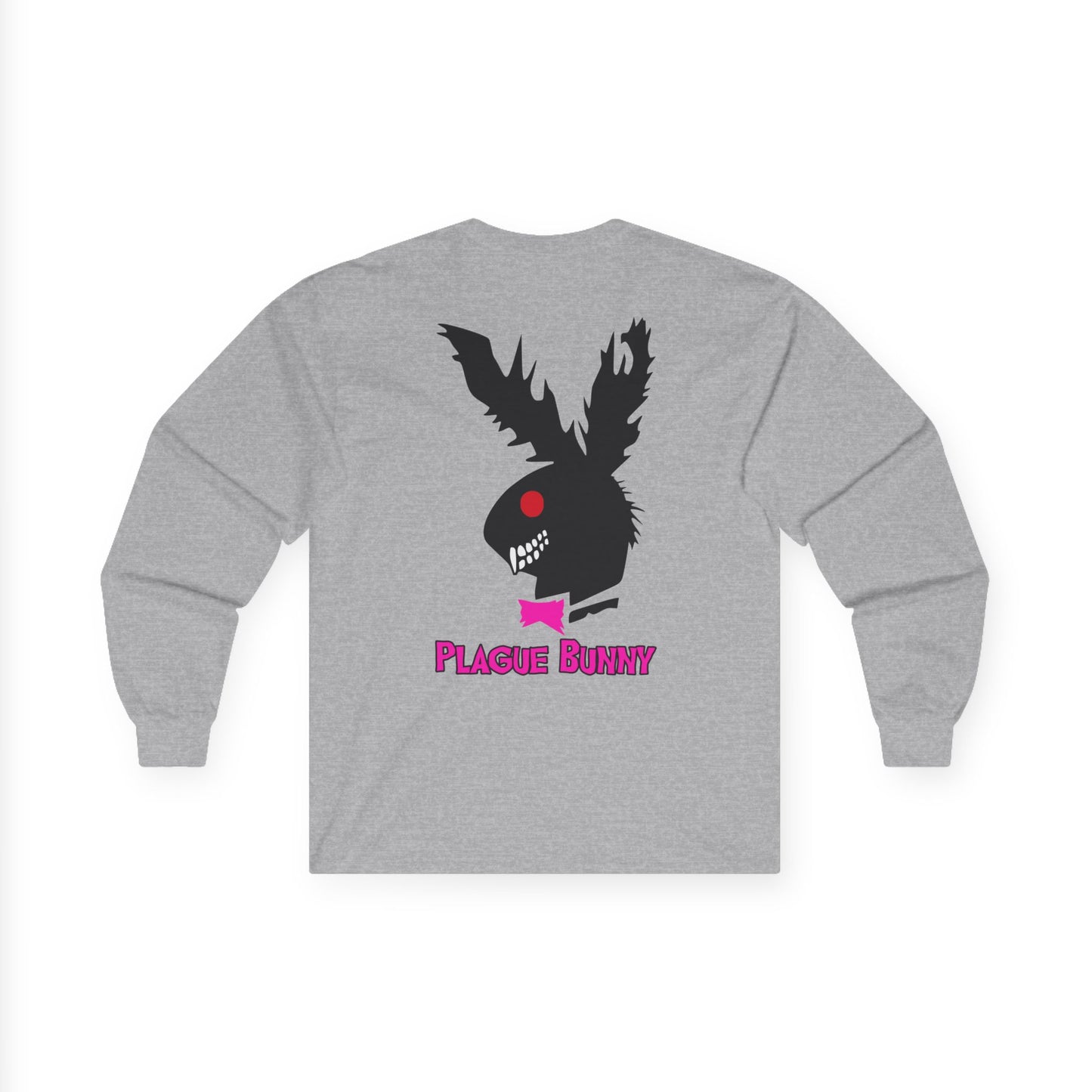 Plague Bunny, Rad Moto Bunny, Unisex Long Sleeve Tee - Bold Graphic T-Shirt for Motorcycle Enthusiasts