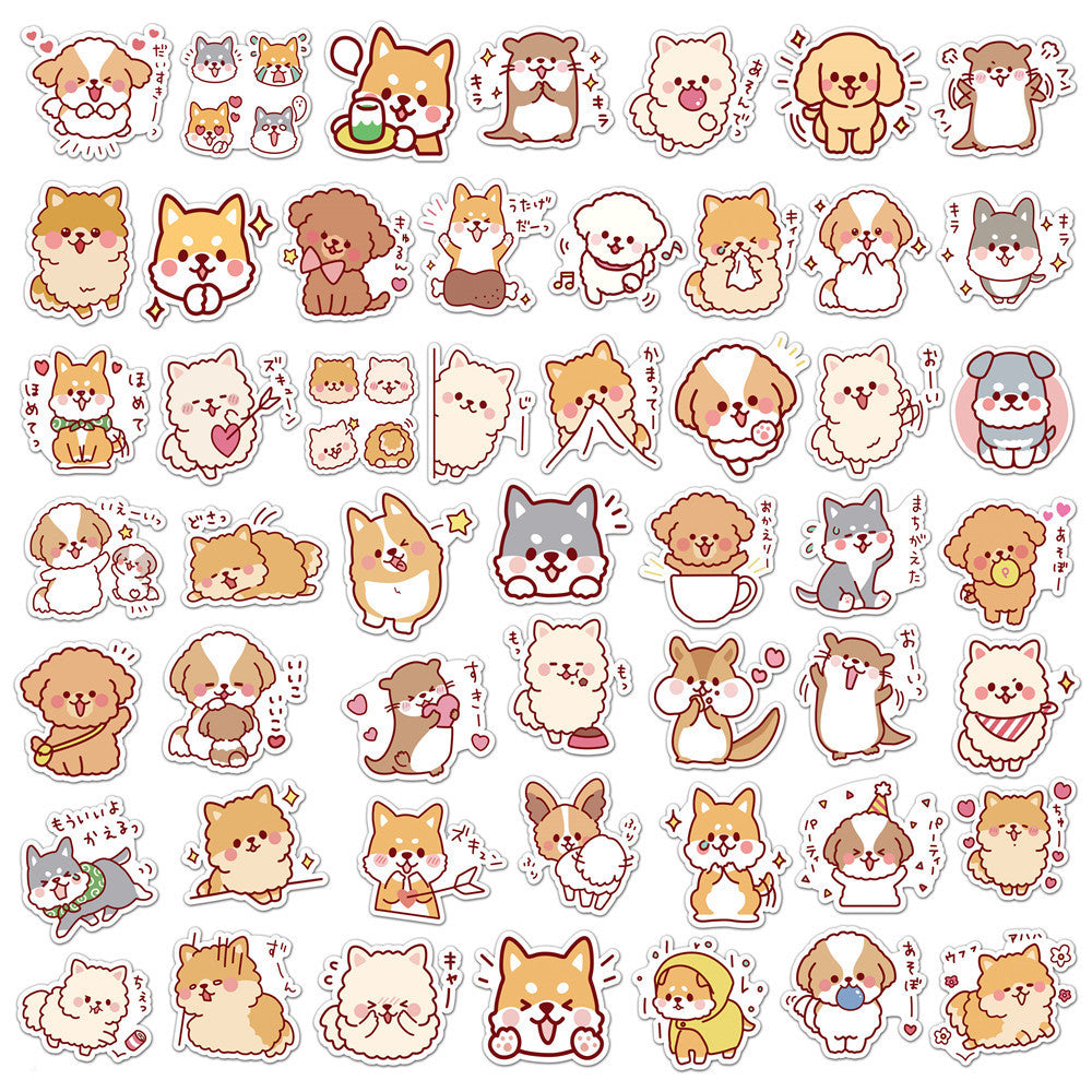 50 Cute Dog Graffiti Stickers