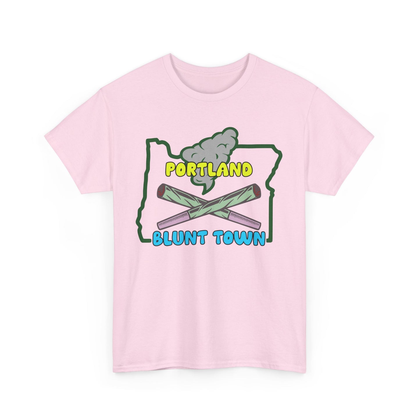 Portland Oregon, Blunt Town. Heavy Cotton T-Shirt