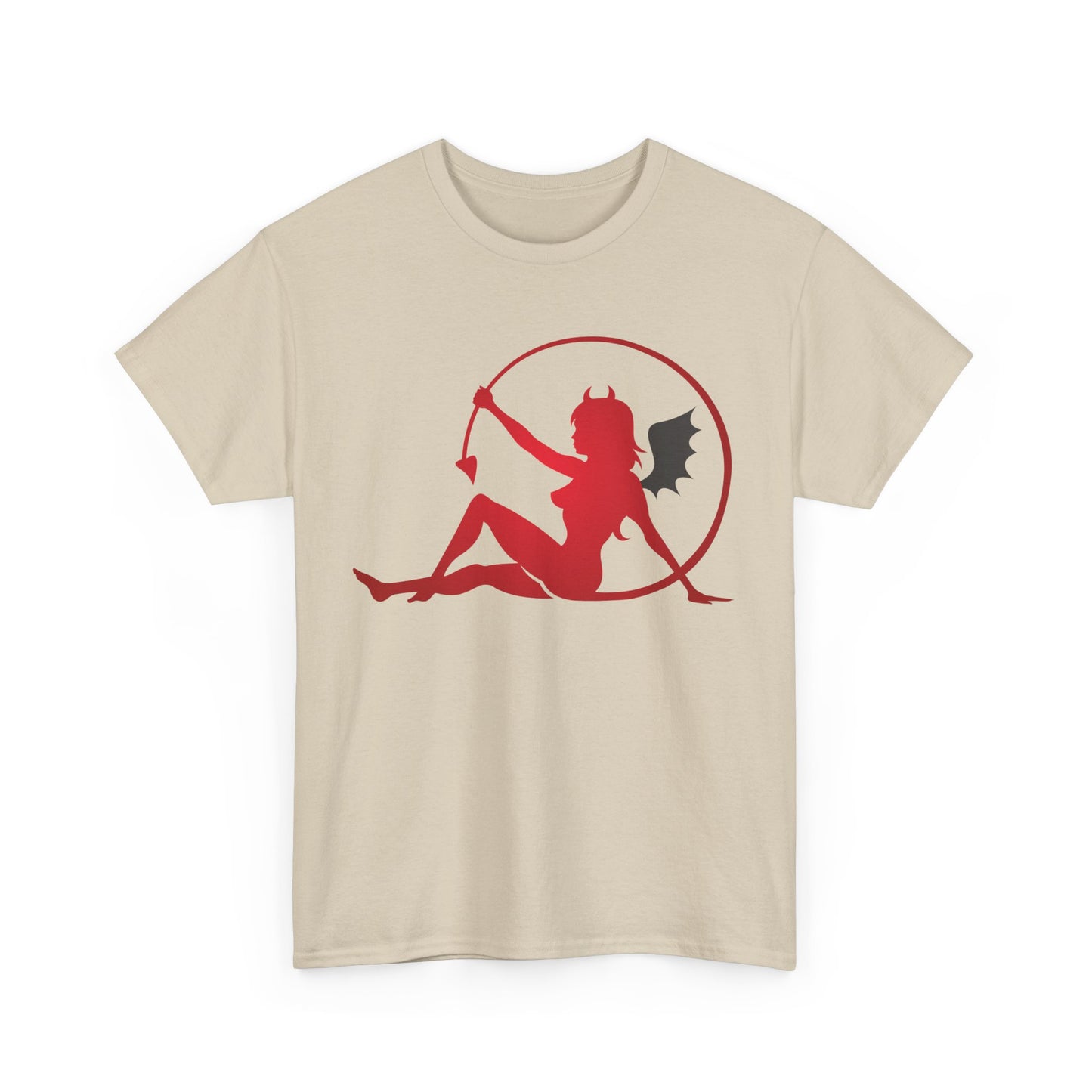 Bat winged Devil Girl. Heavy Cotton T-Shirt